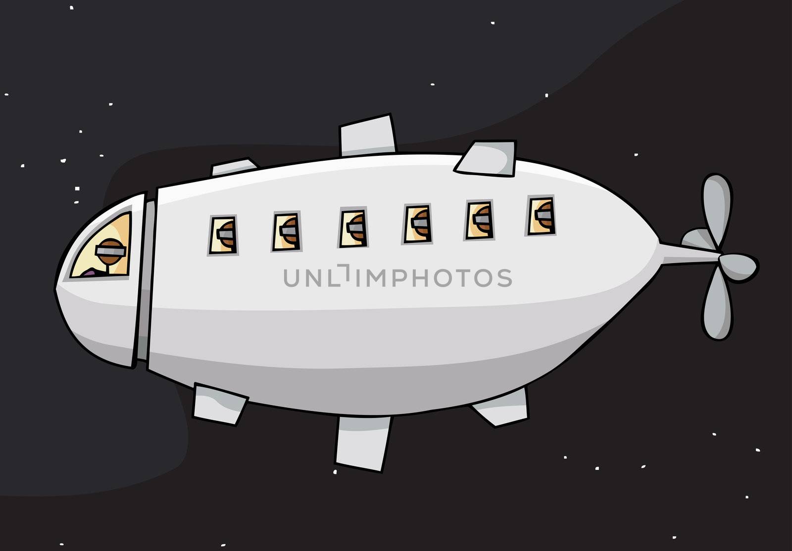 Space Blimp by TheBlackRhino