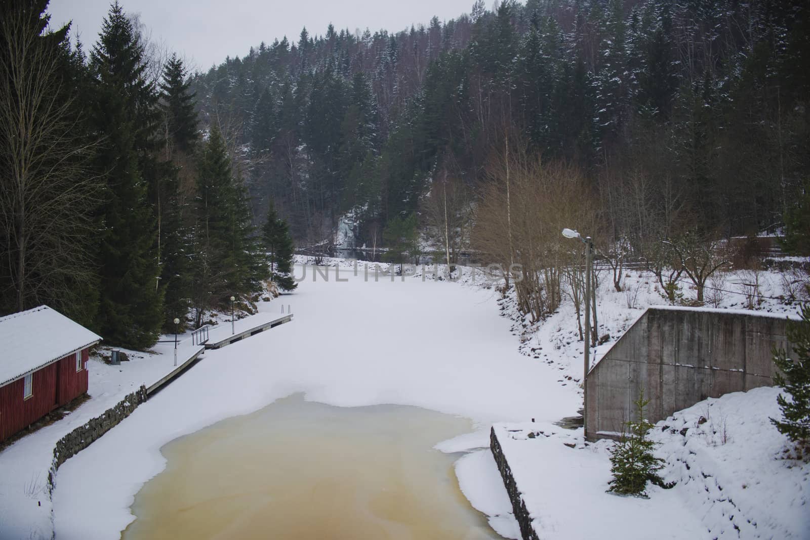 have gone for a walk in the woods along the halden watercourse on (brekke) in Halden and it was cold, hazy, foggy and snowy, the pictures are shot one february day in 2013