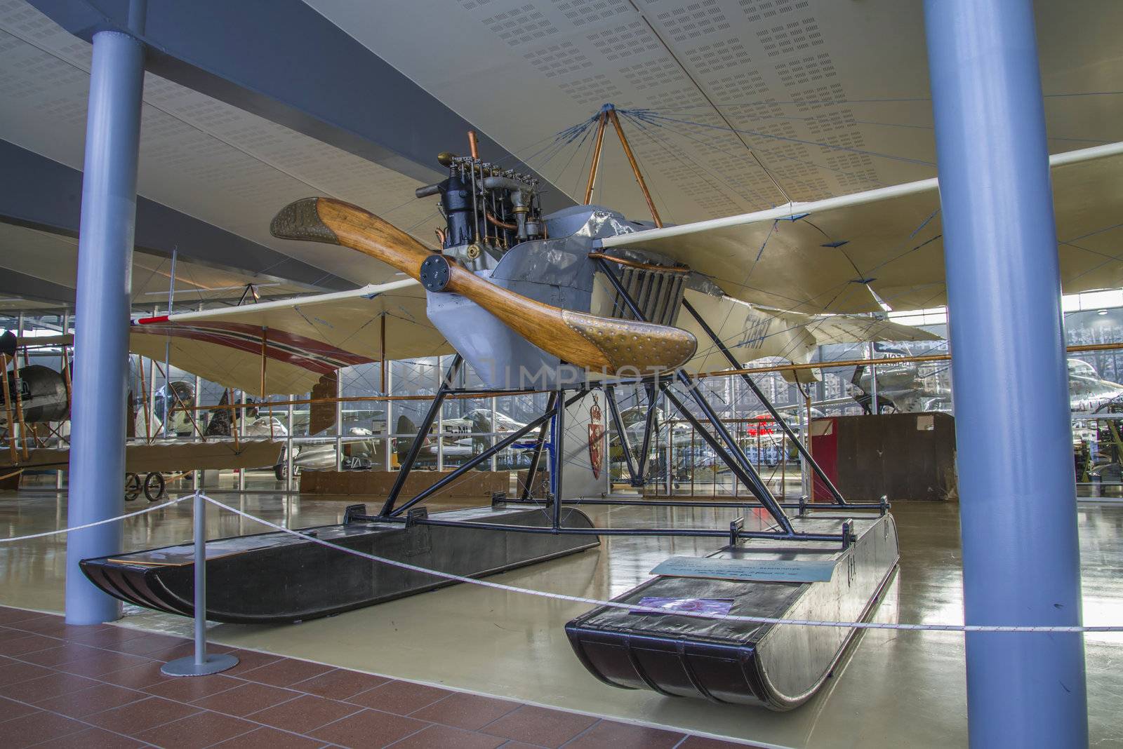 rumpler taube start, norway's first combat aircraft, purchased by private means in may 1912, norwegian armed forces aircraft collection  is a military aviation museum located at gardermoen, north of oslo, norway, the pictures are shot in march 2013.