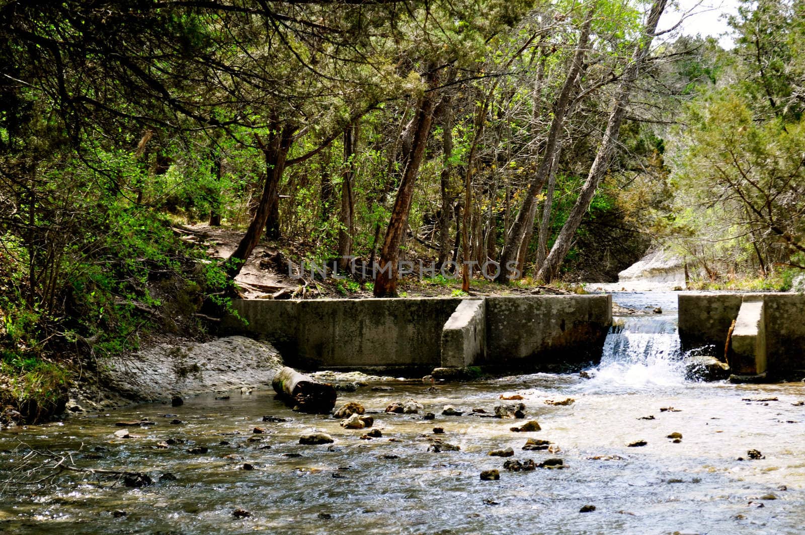 Chalk Ridge Texas Waterfall by RefocusPhoto