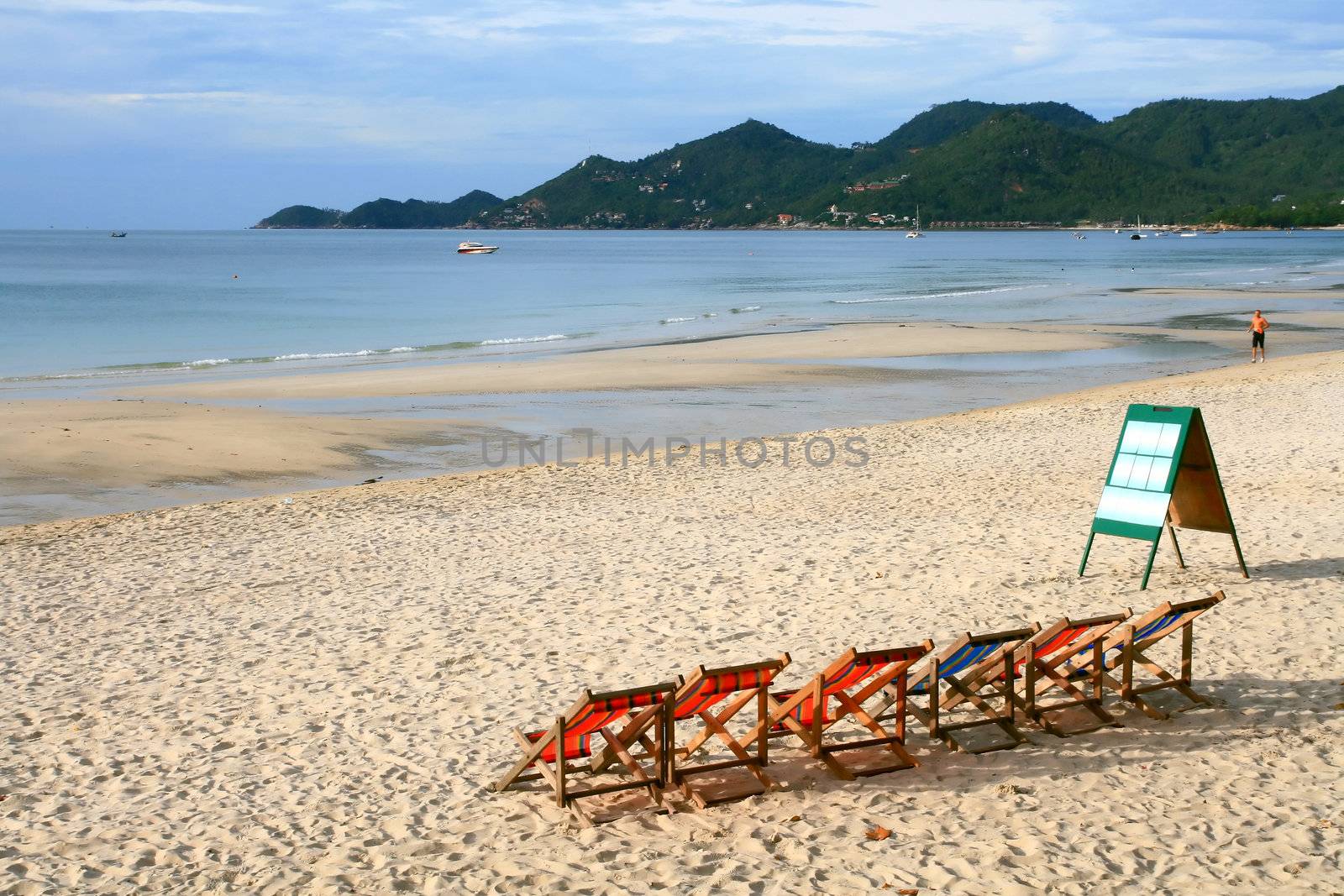 Beach Chair at Samui Island in Thailand