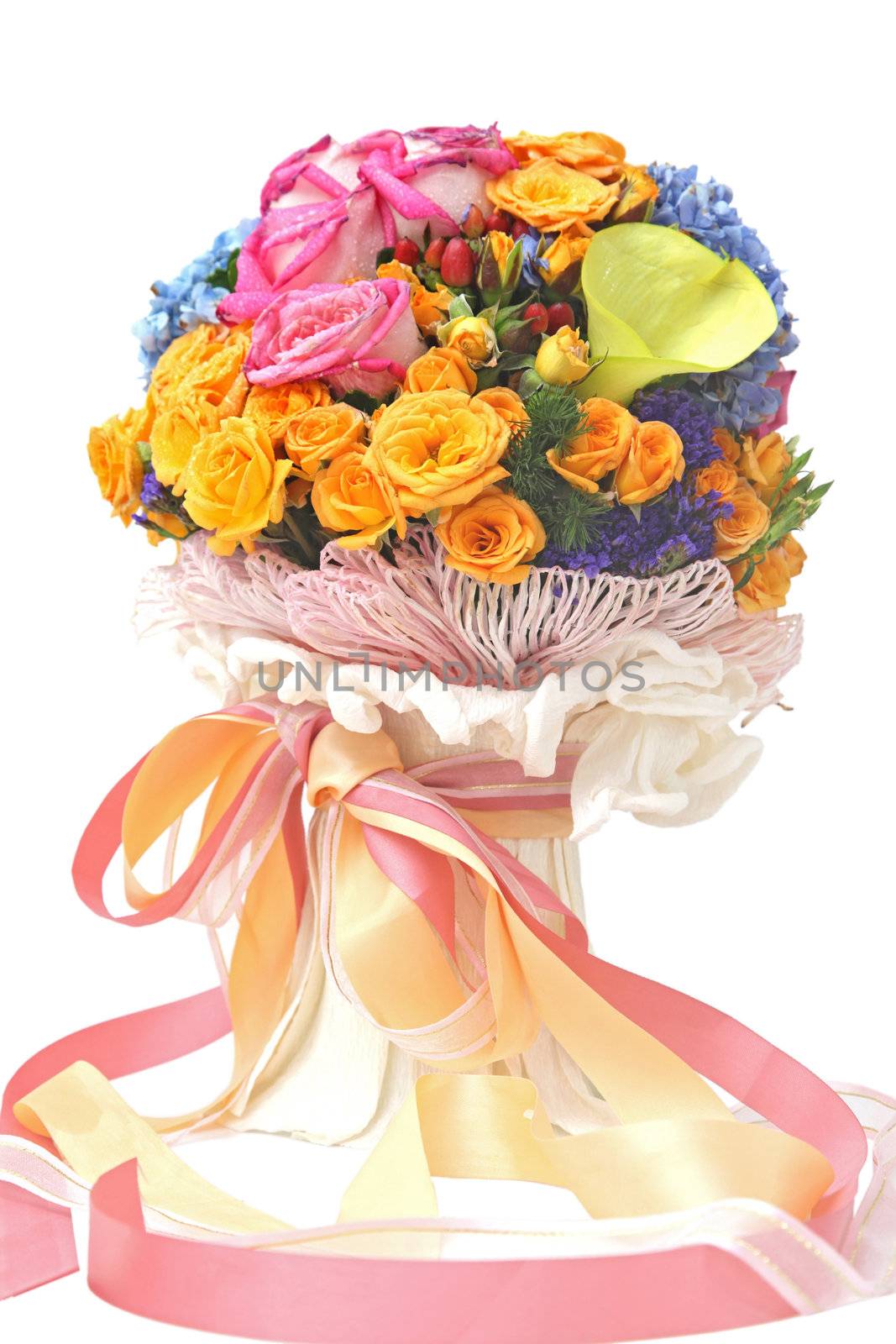 beautiful and colorful flower bouquet
