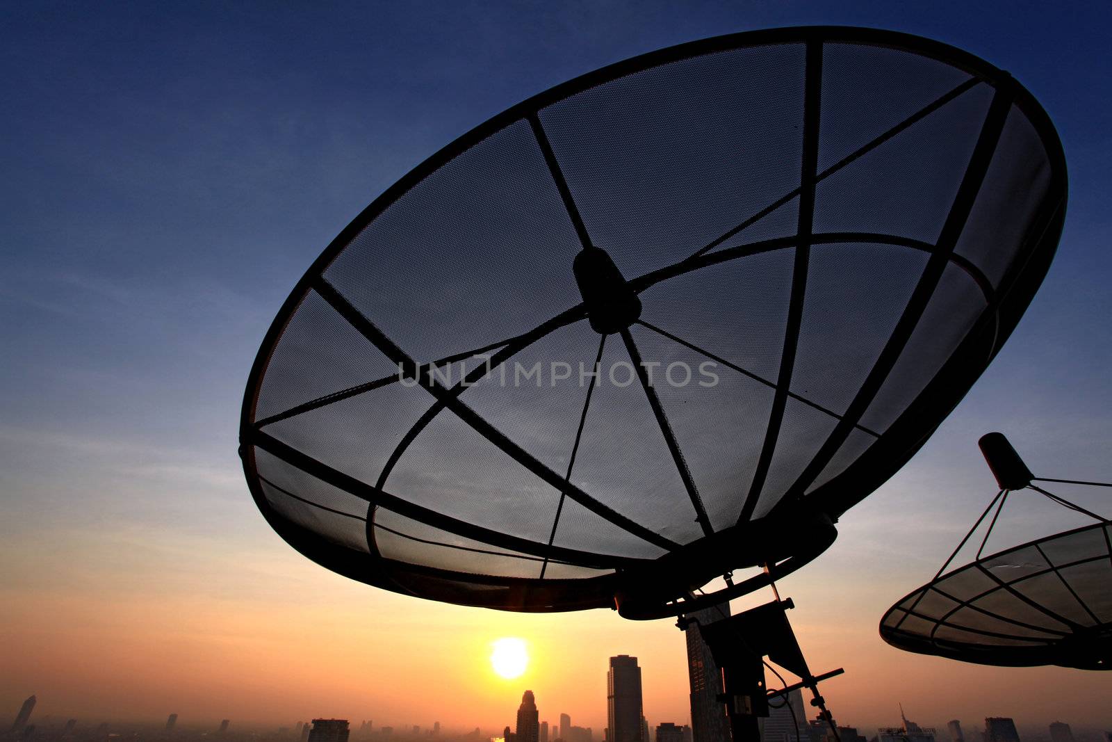 communication satellite dish by vichie81