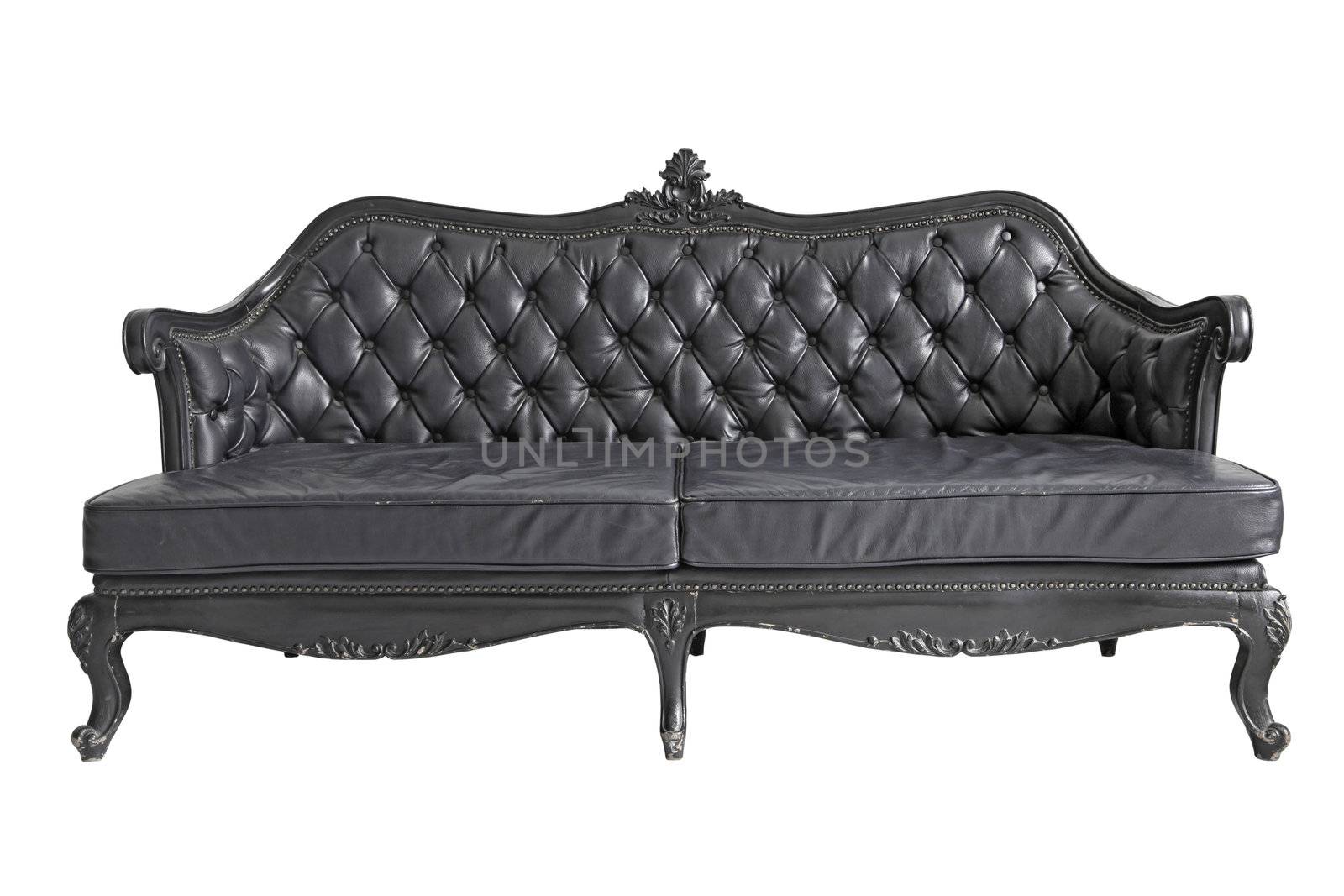 black leather sofa by vichie81