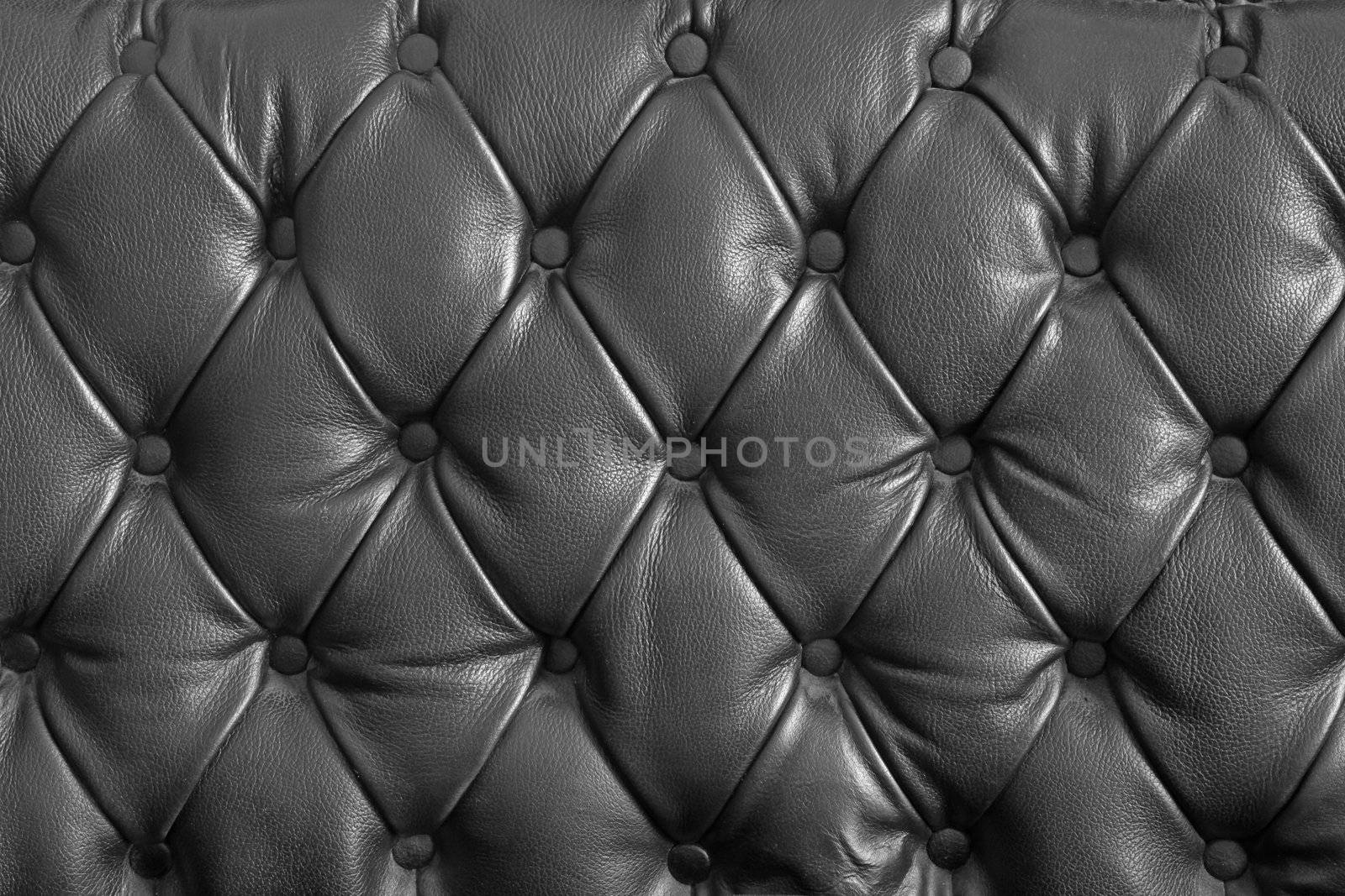 pattern of black genuine leather texture using as background