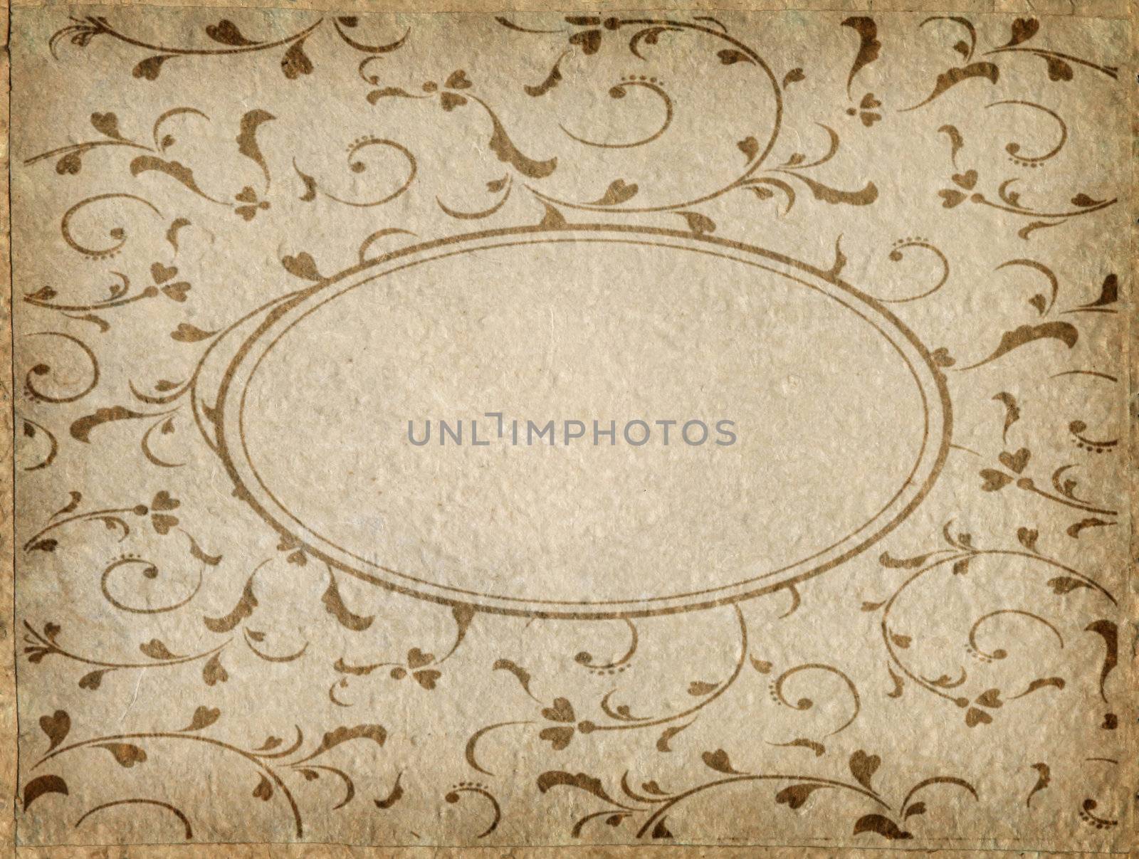 Vintage style of card Paper with space for text
