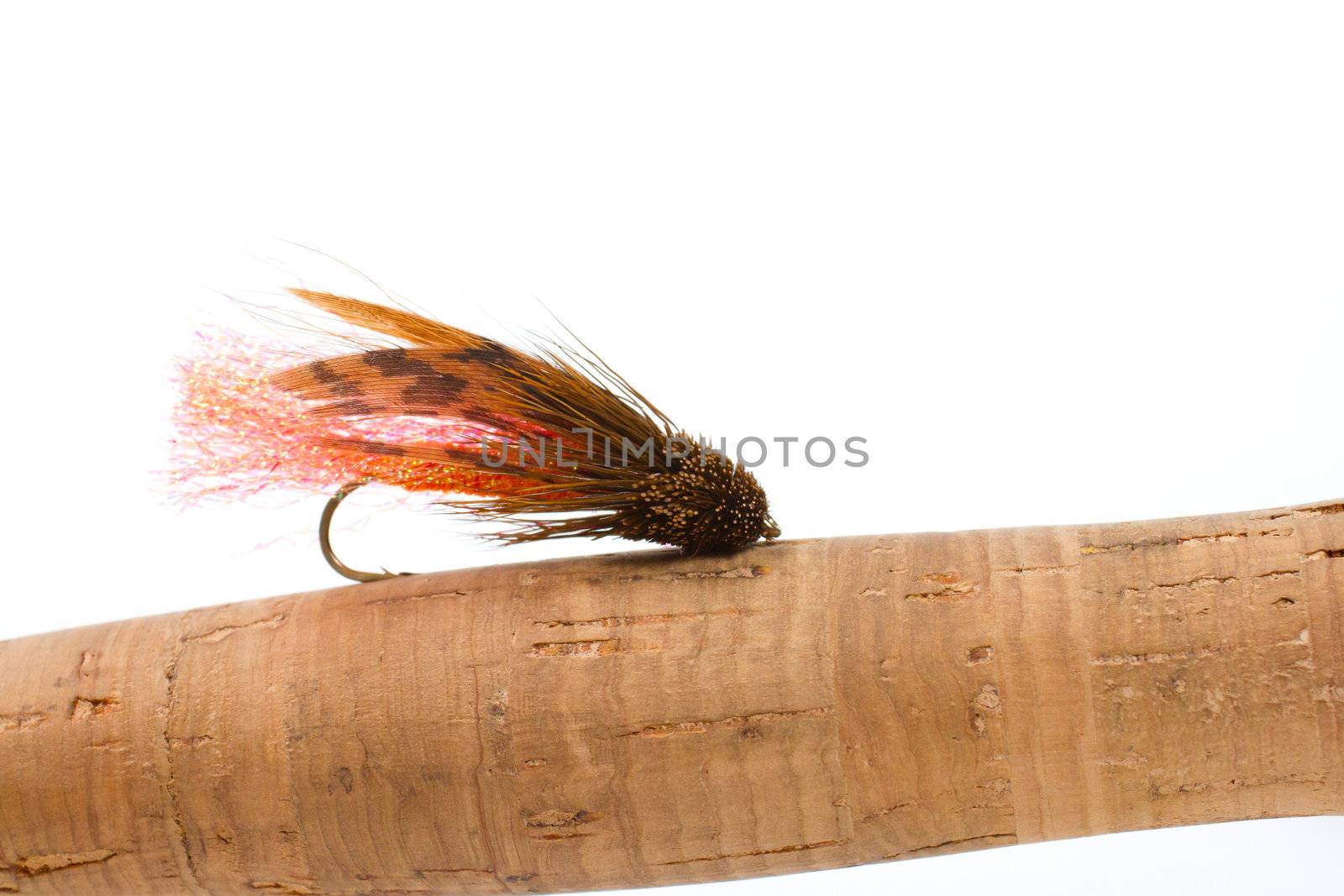 This fly fishing imitation is a muddler minnow used to skate for trout or steelhead.