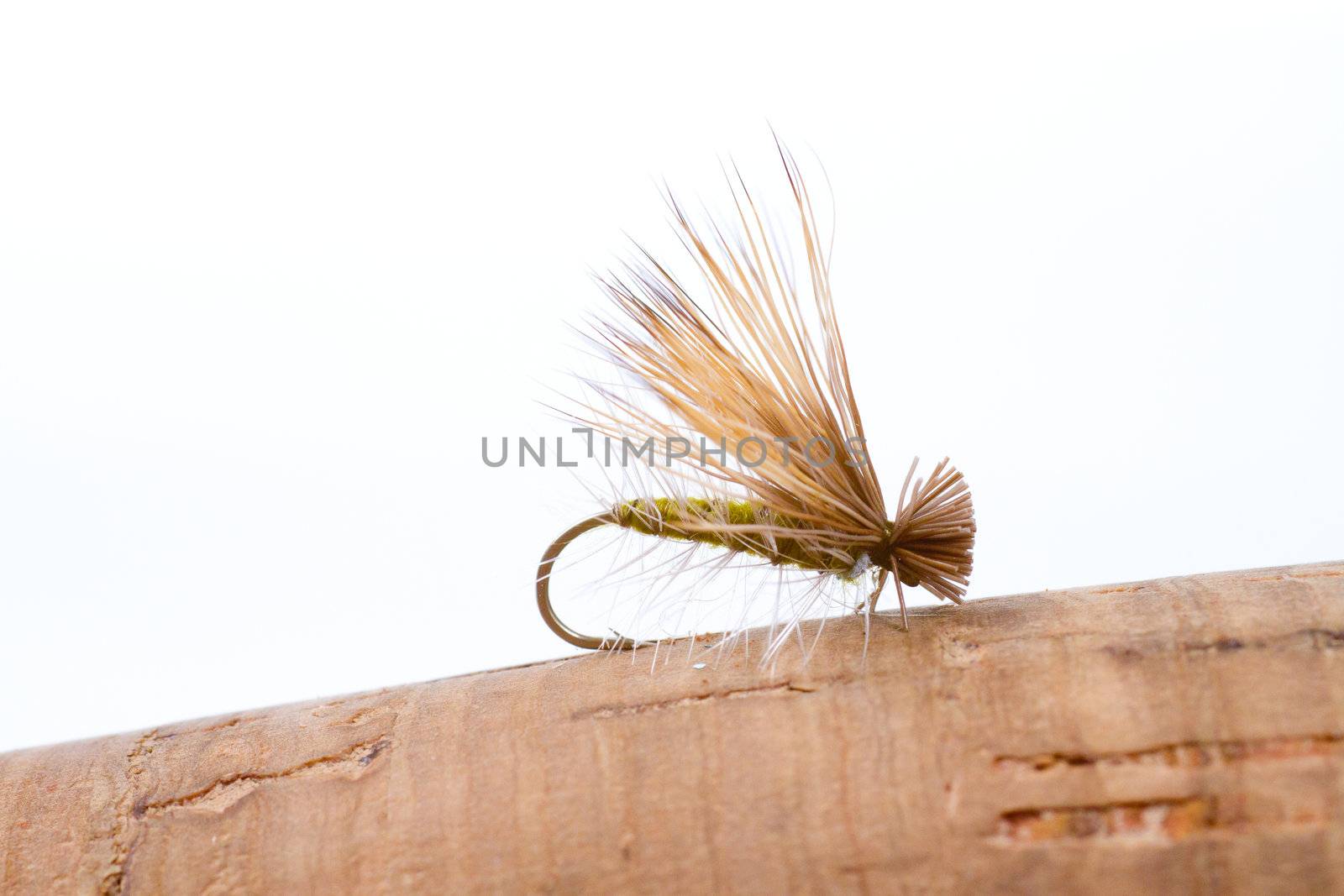 This caddis imitation is made of deer hair and elk hair and tied in an artistic way to attract fish while fishing in lakes streams rivers and creeks on the surface of the water.