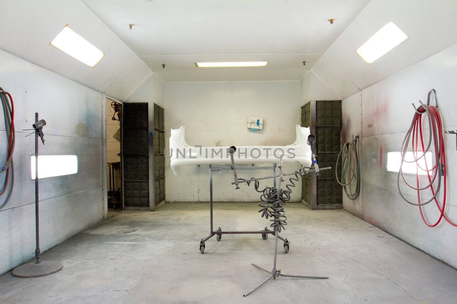 Paint Room Auto Repair Shop by joshuaraineyphotography