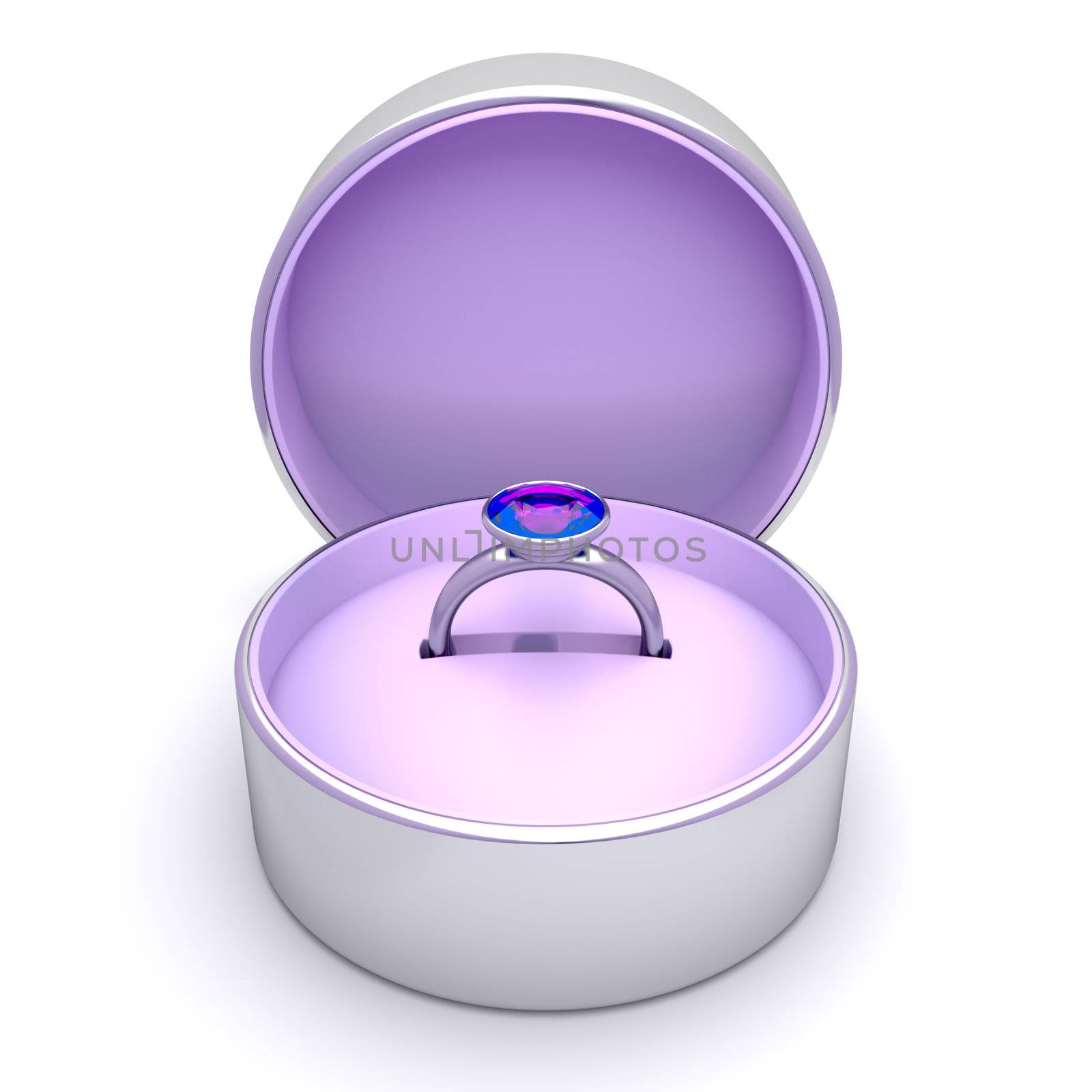 Diamond ring with box by magraphics