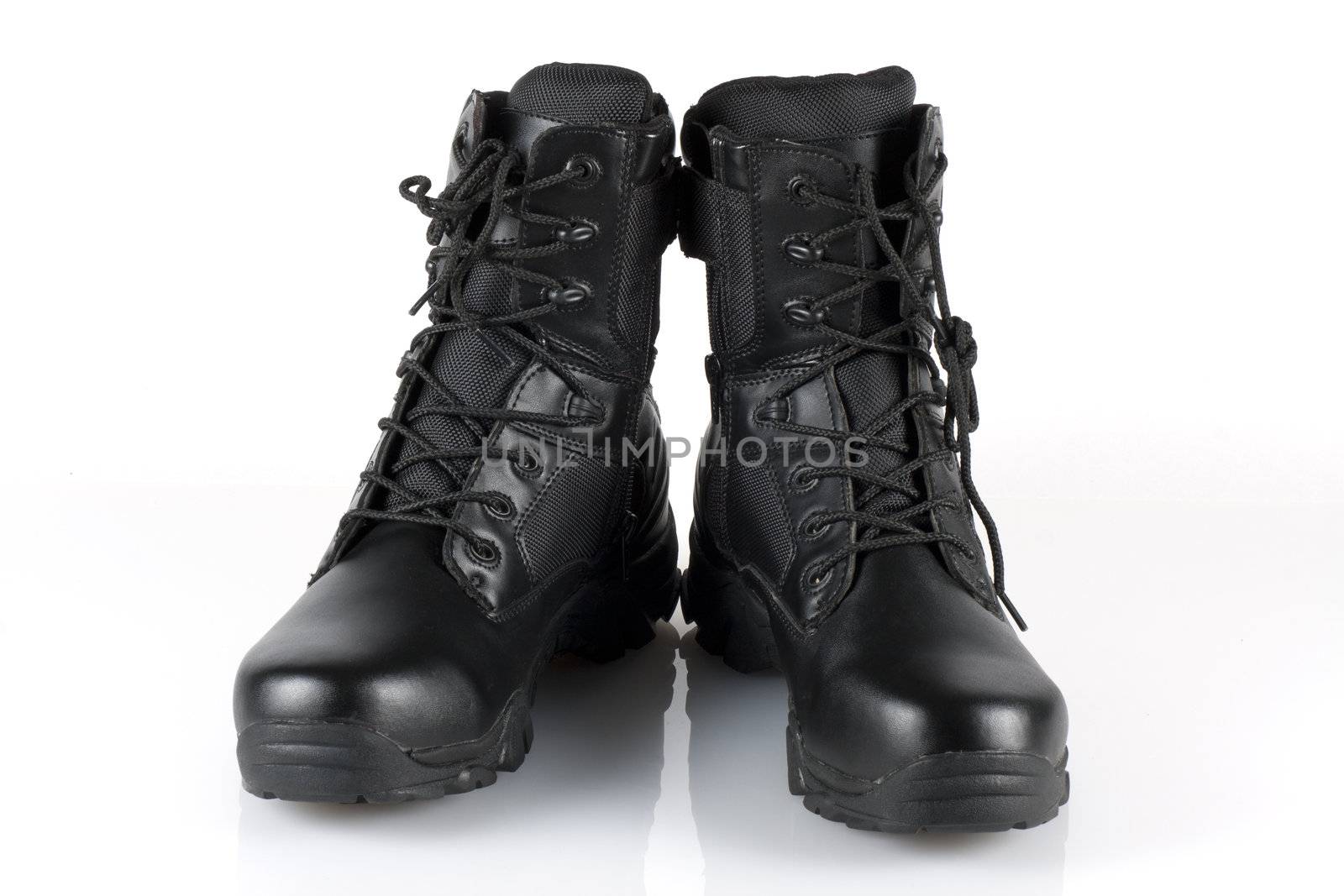 SWAT Delta force team boots in isolated