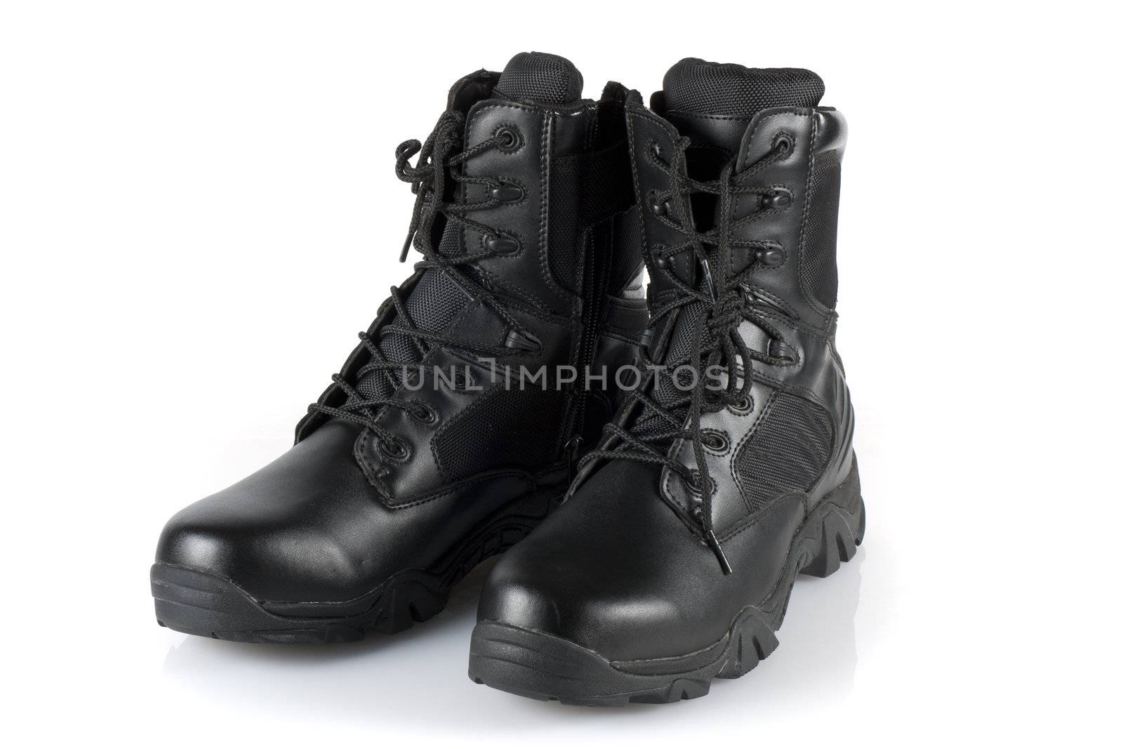 SWAT Delta force team boots in isolated