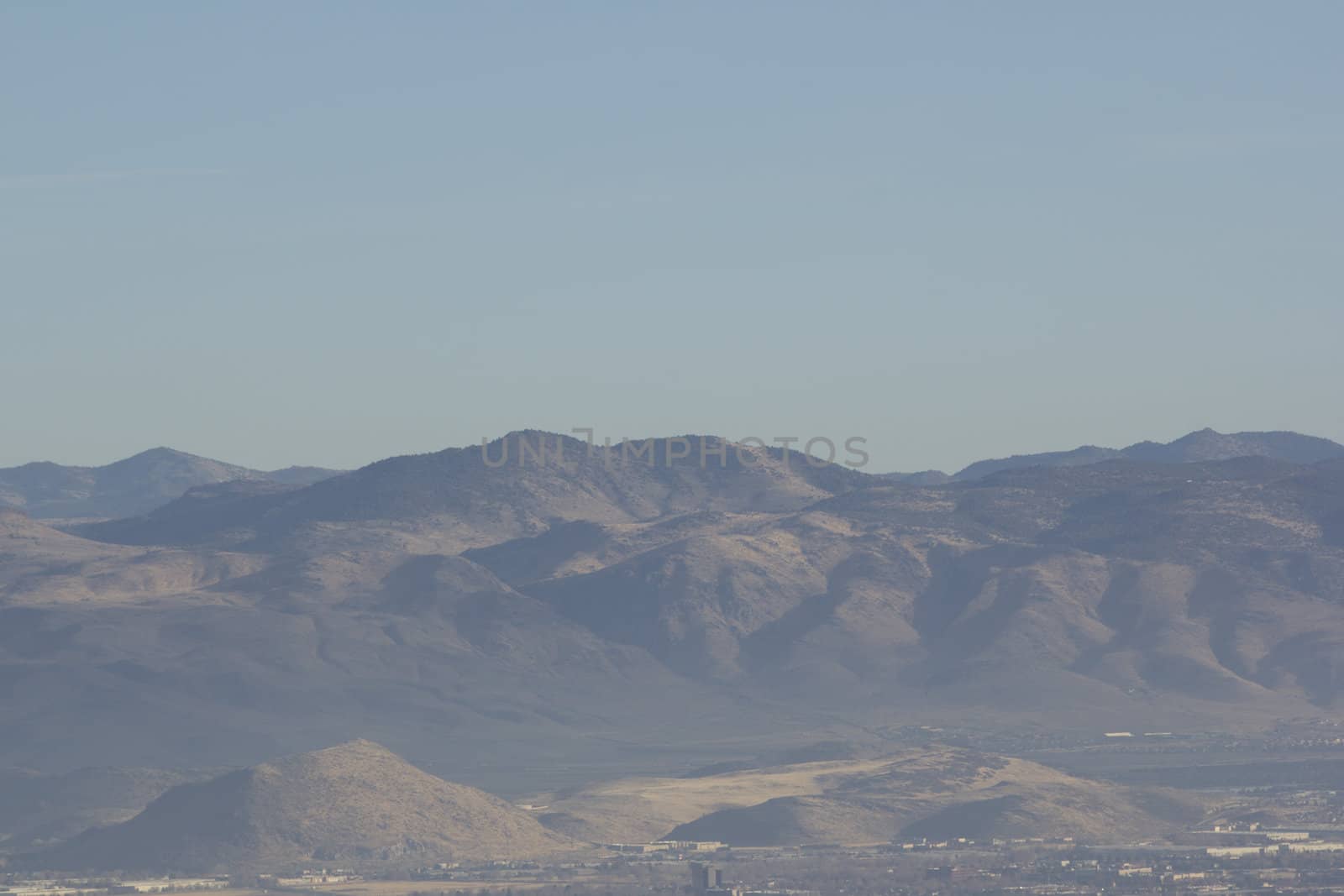 Mountain range with sky by jeremywhat