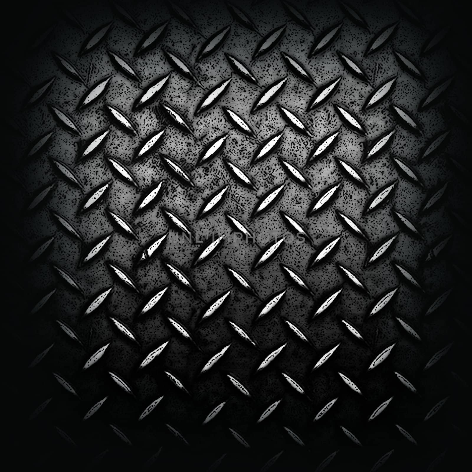 Grunge black diamond plated metal. great for backgrounds and overlays