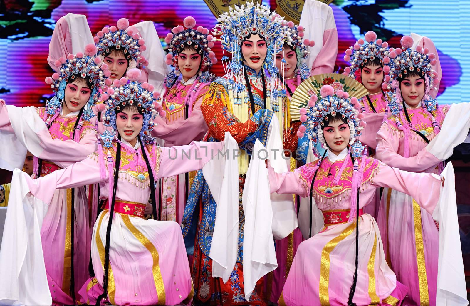 chinese traditional opera actress with theatrical costume by jackq