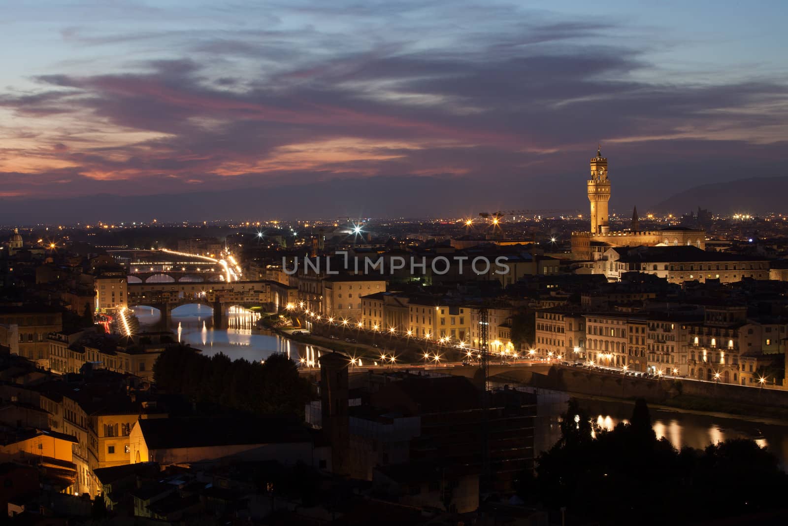 Night view of Florence