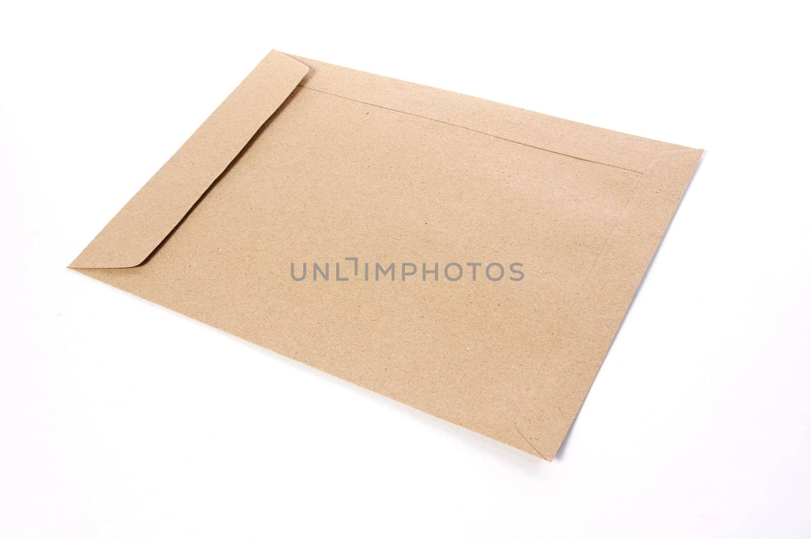 Brown Envelope document on white background