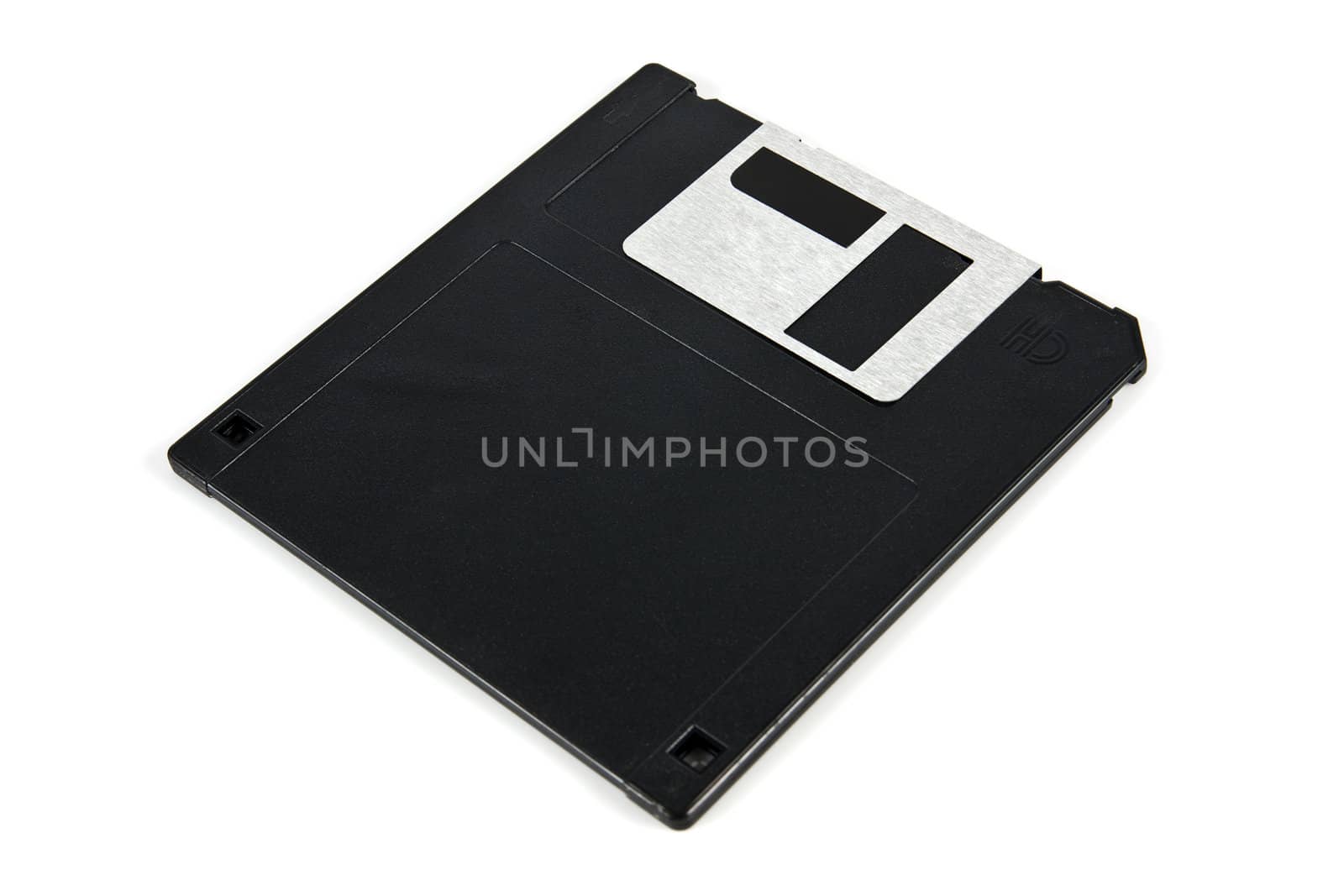 Floppy disk on white background