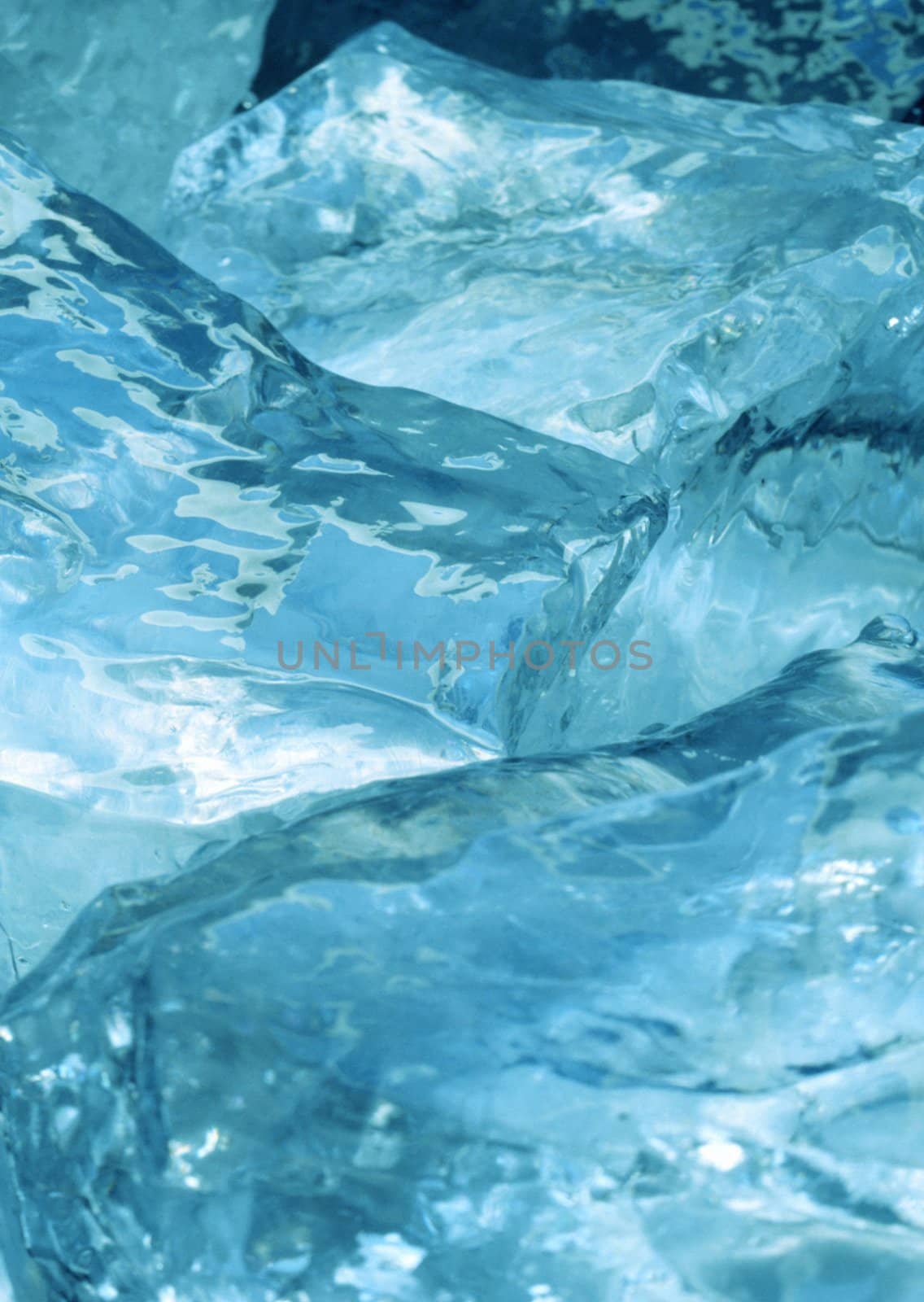 square cool ice background in blue with copyspace by ozaiachin