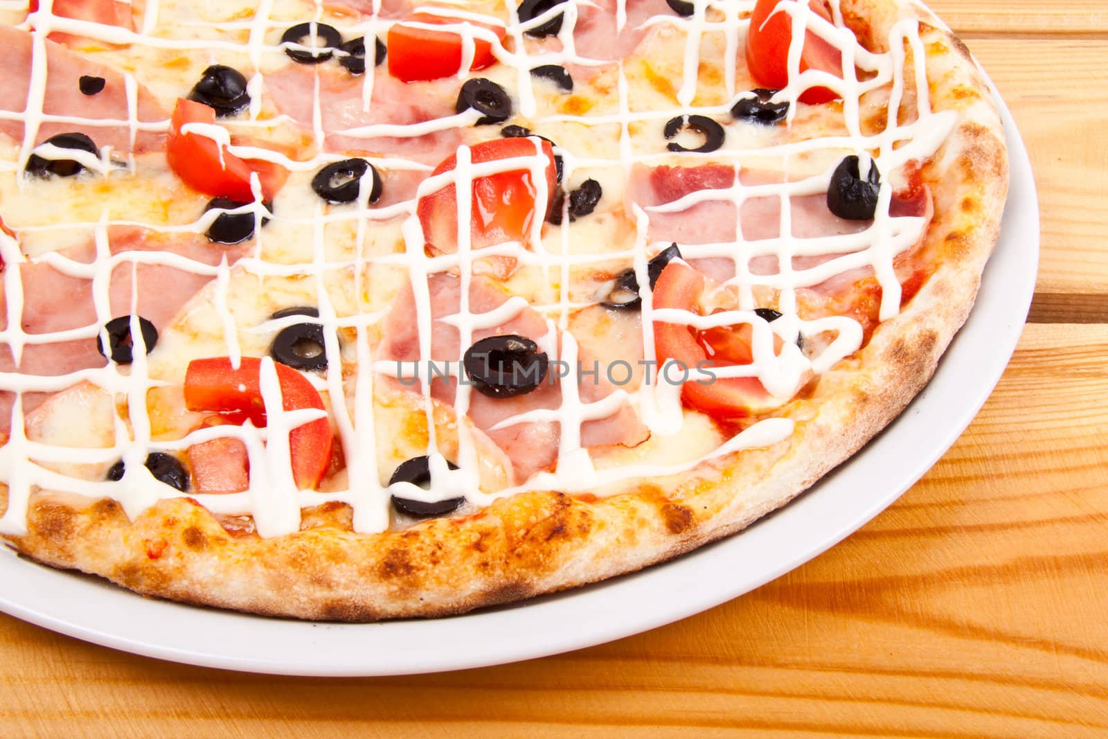 tasty Pizza with olives