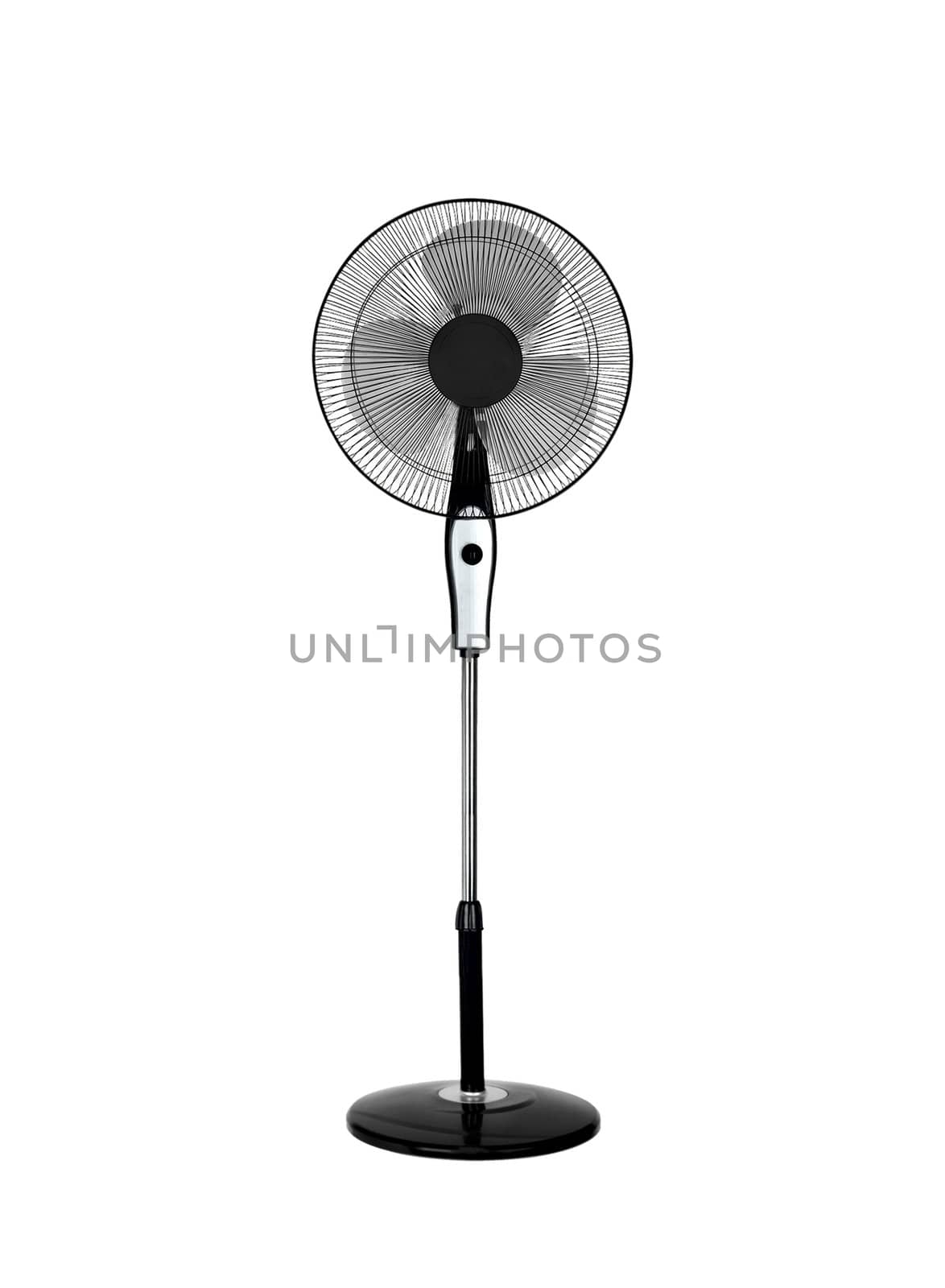 Electric black fan isolated on white background by ozaiachin