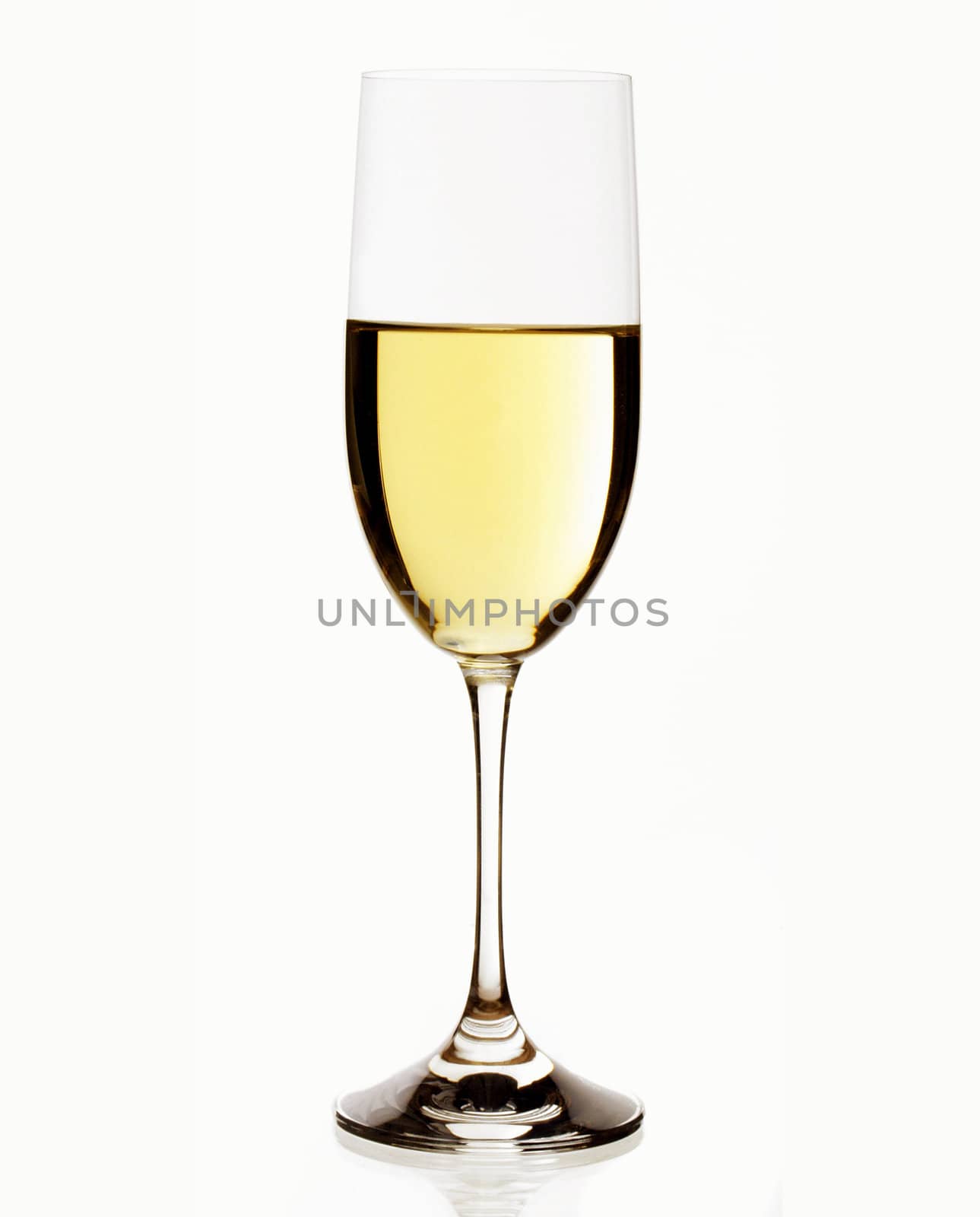 White wine in glass by ozaiachin