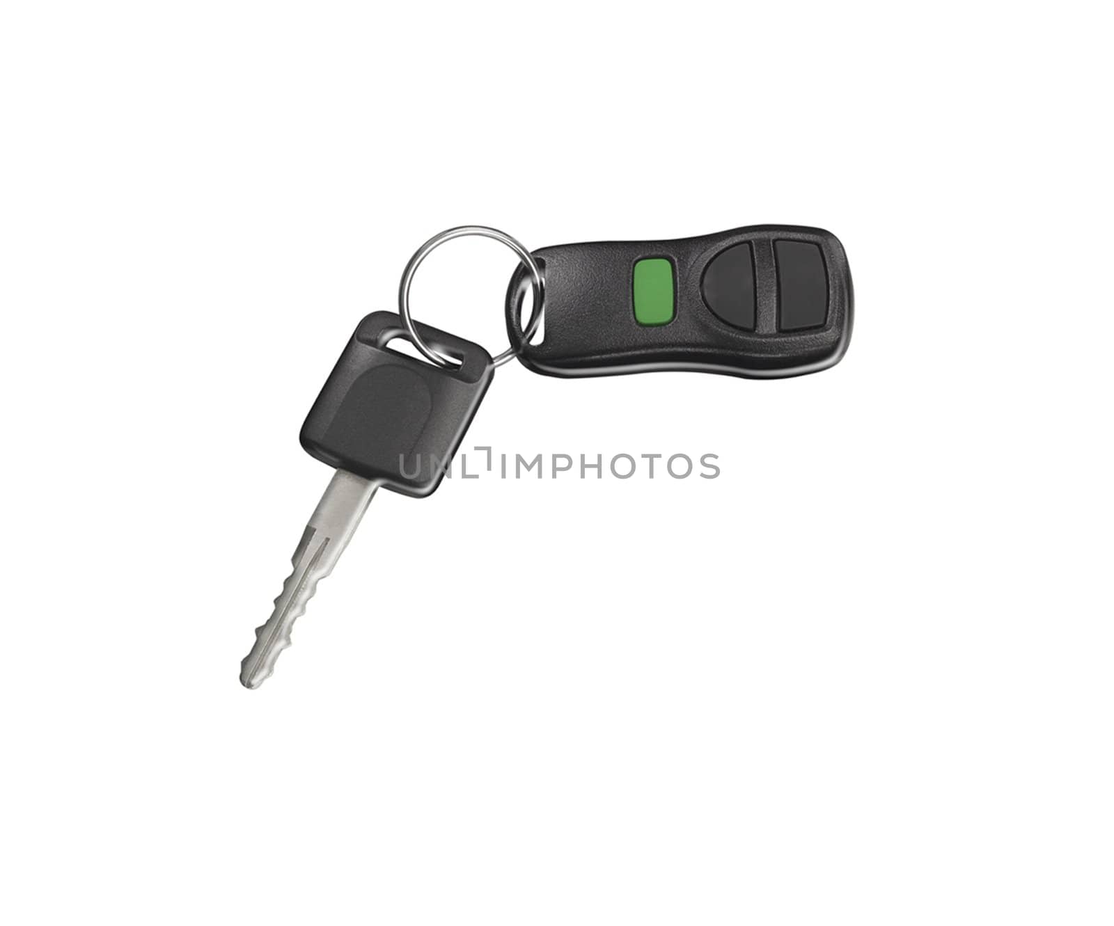 Car keys, objects isolated on white background .