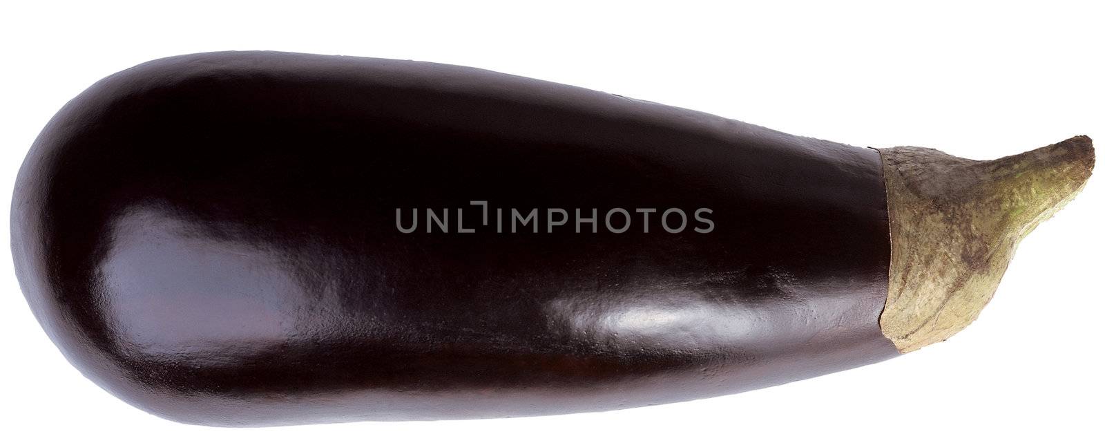 Fine blue eggplant isolated on white by ozaiachin