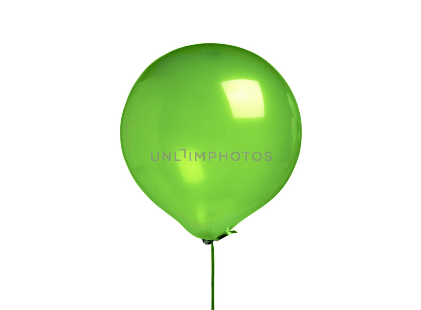 Inflatable balloon, photo on the white background