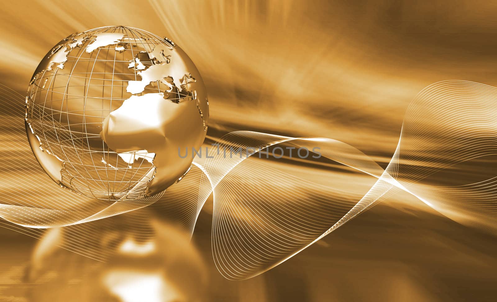 Abstract globe background