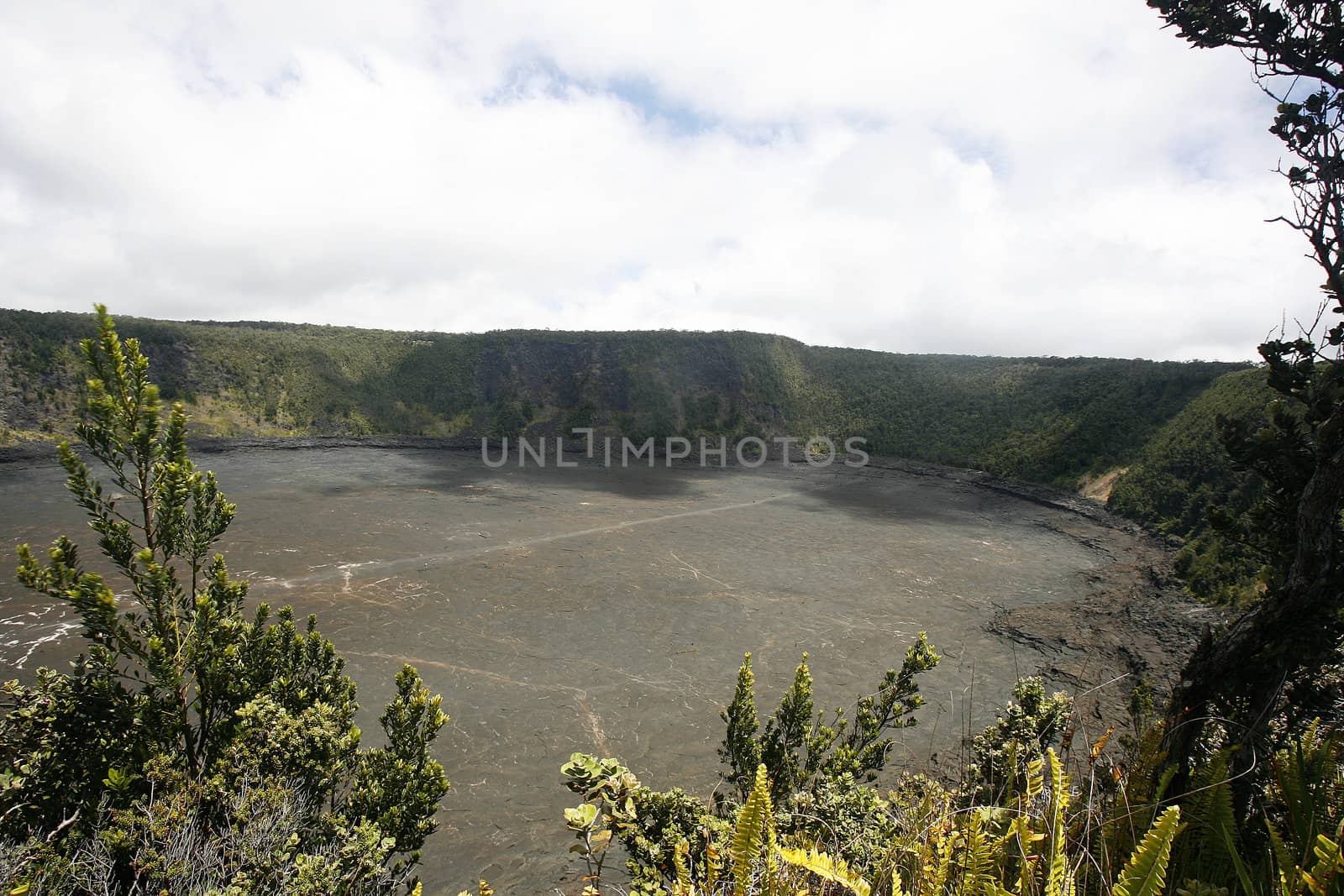 A dormant crater in Hualalai Volcano.