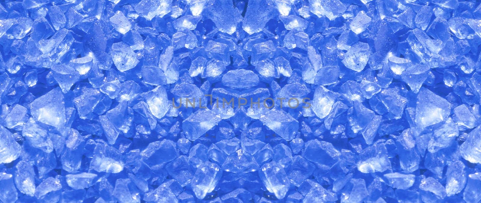 background with ice cubes in blue light by ozaiachin