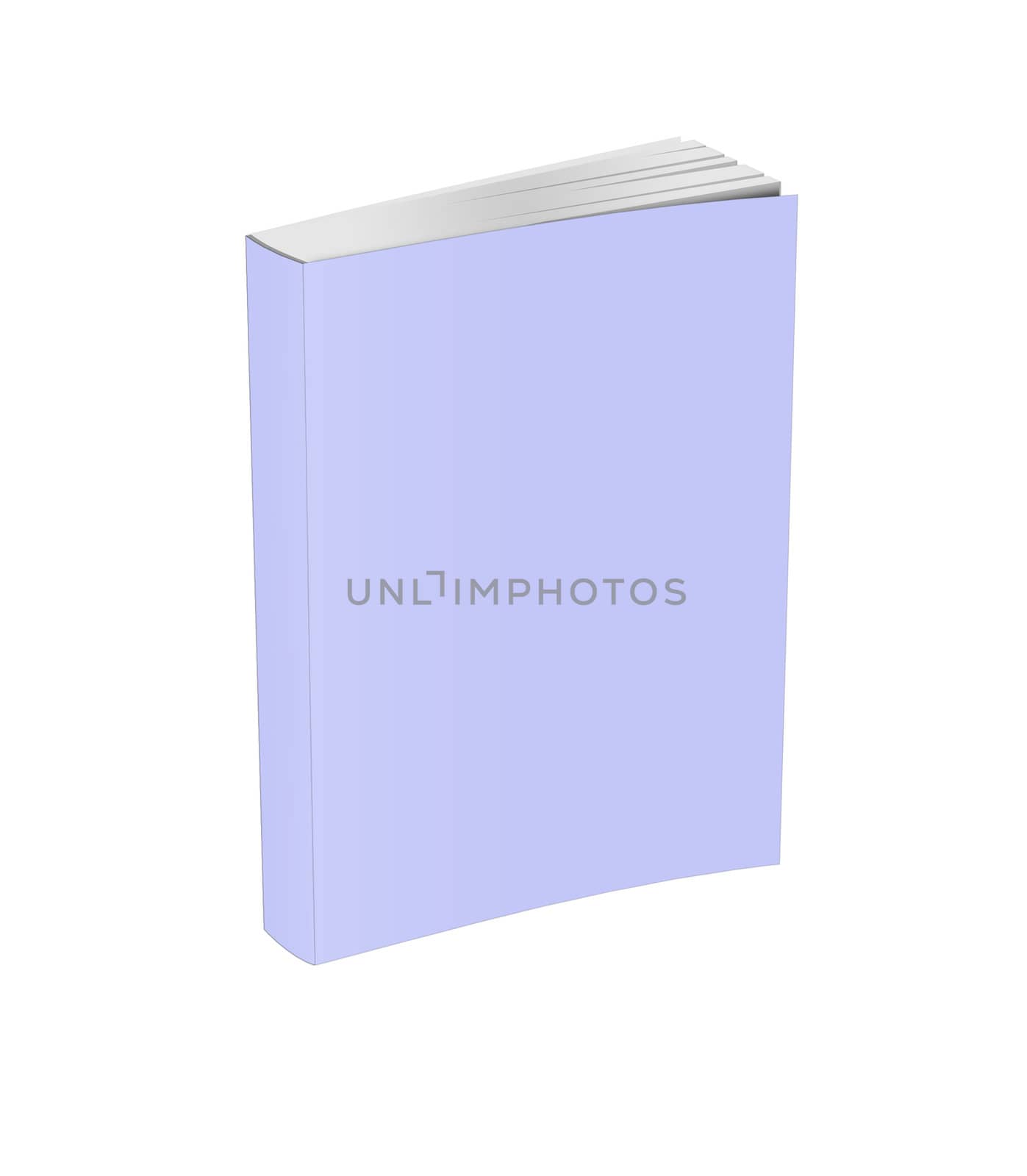 Book template isolated on a white background