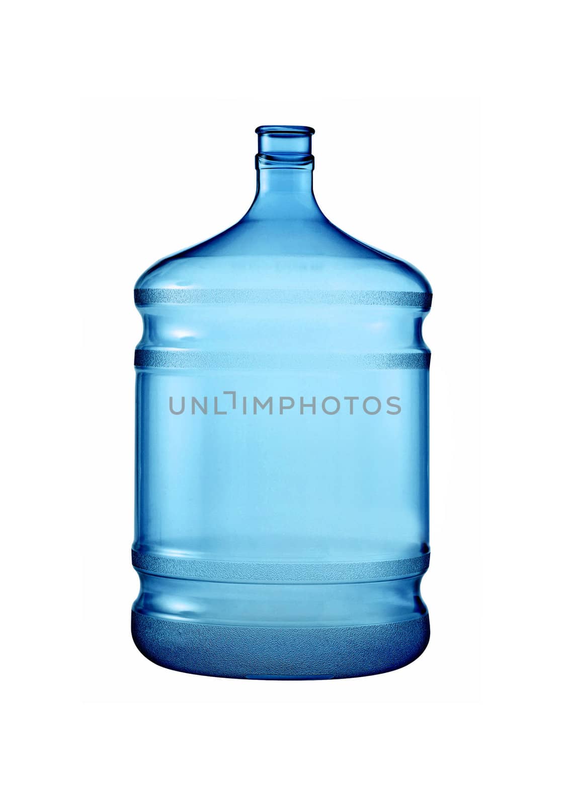 big plastic bottle for potable water isolated