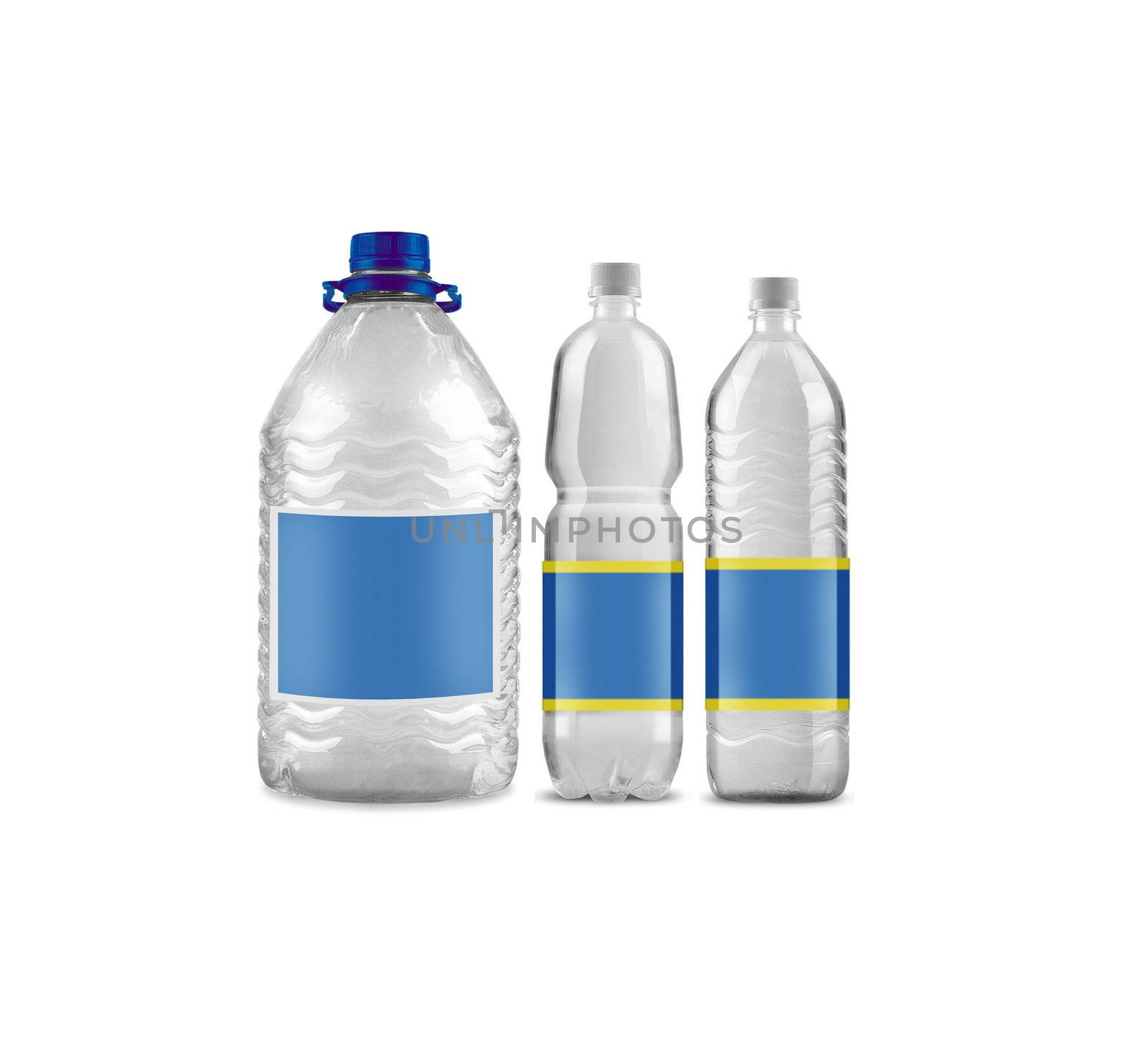 Mineral water bottles