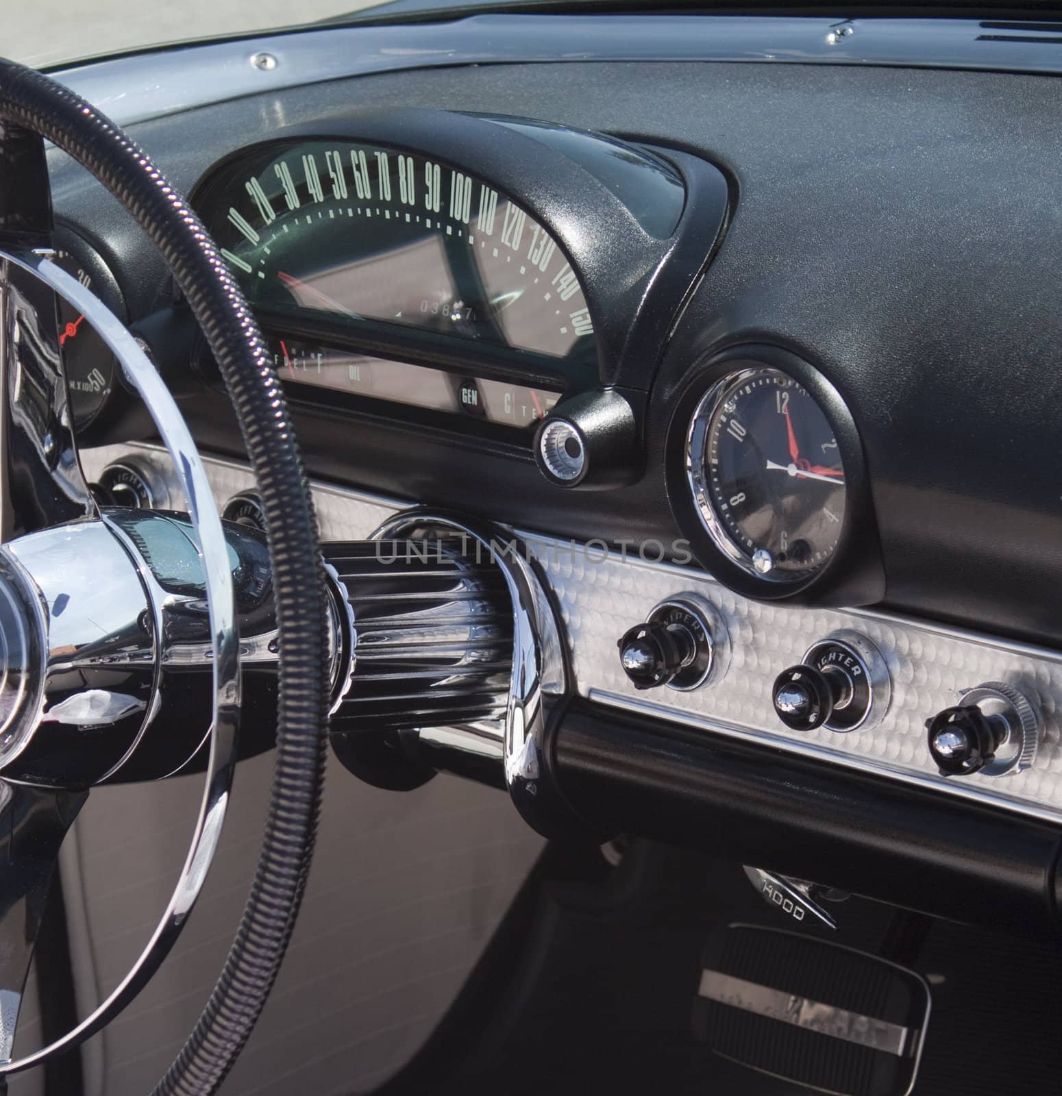 close shots of a Classic 50's American Car