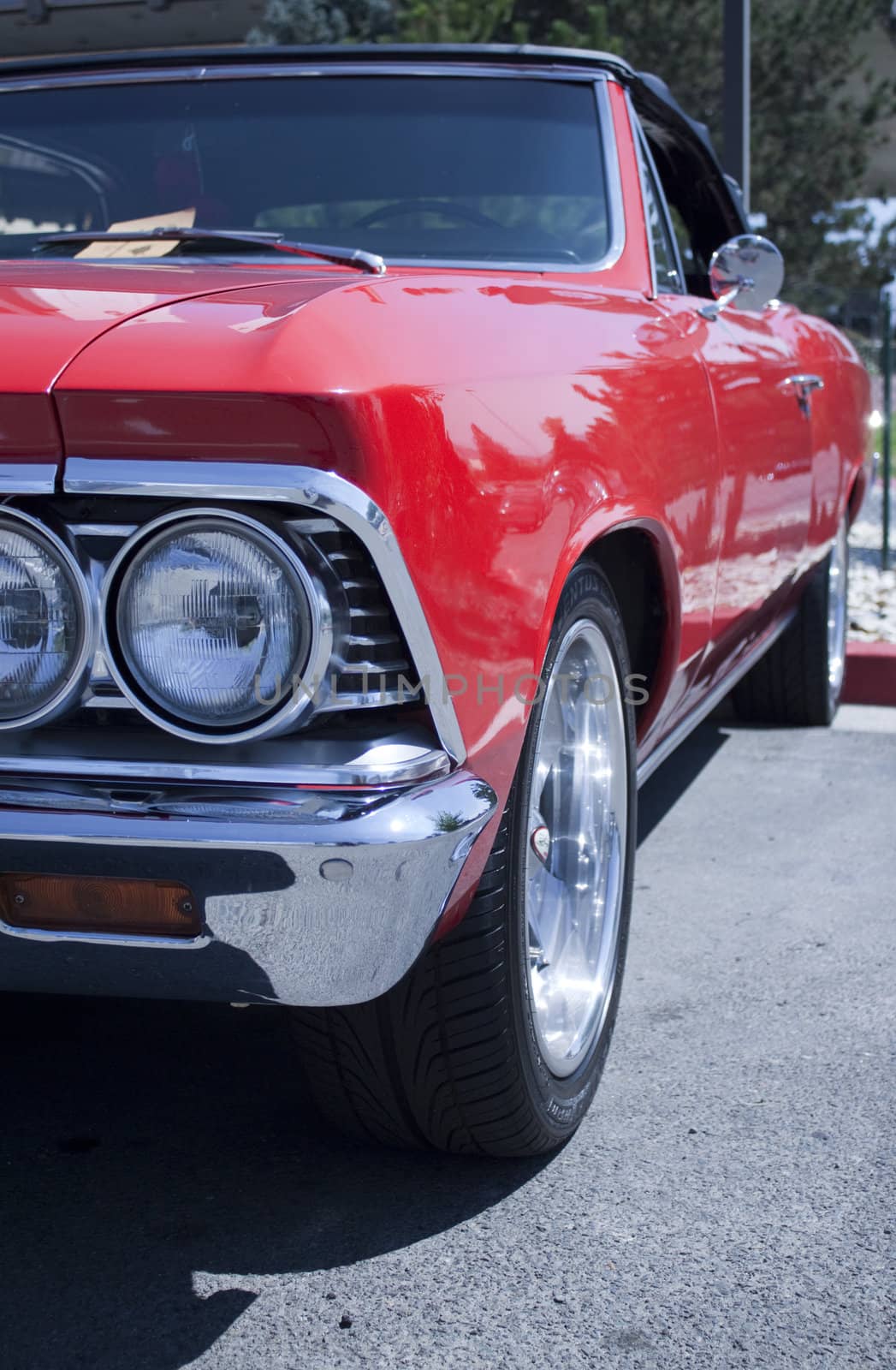 close shots of a Classic 50's American Car
