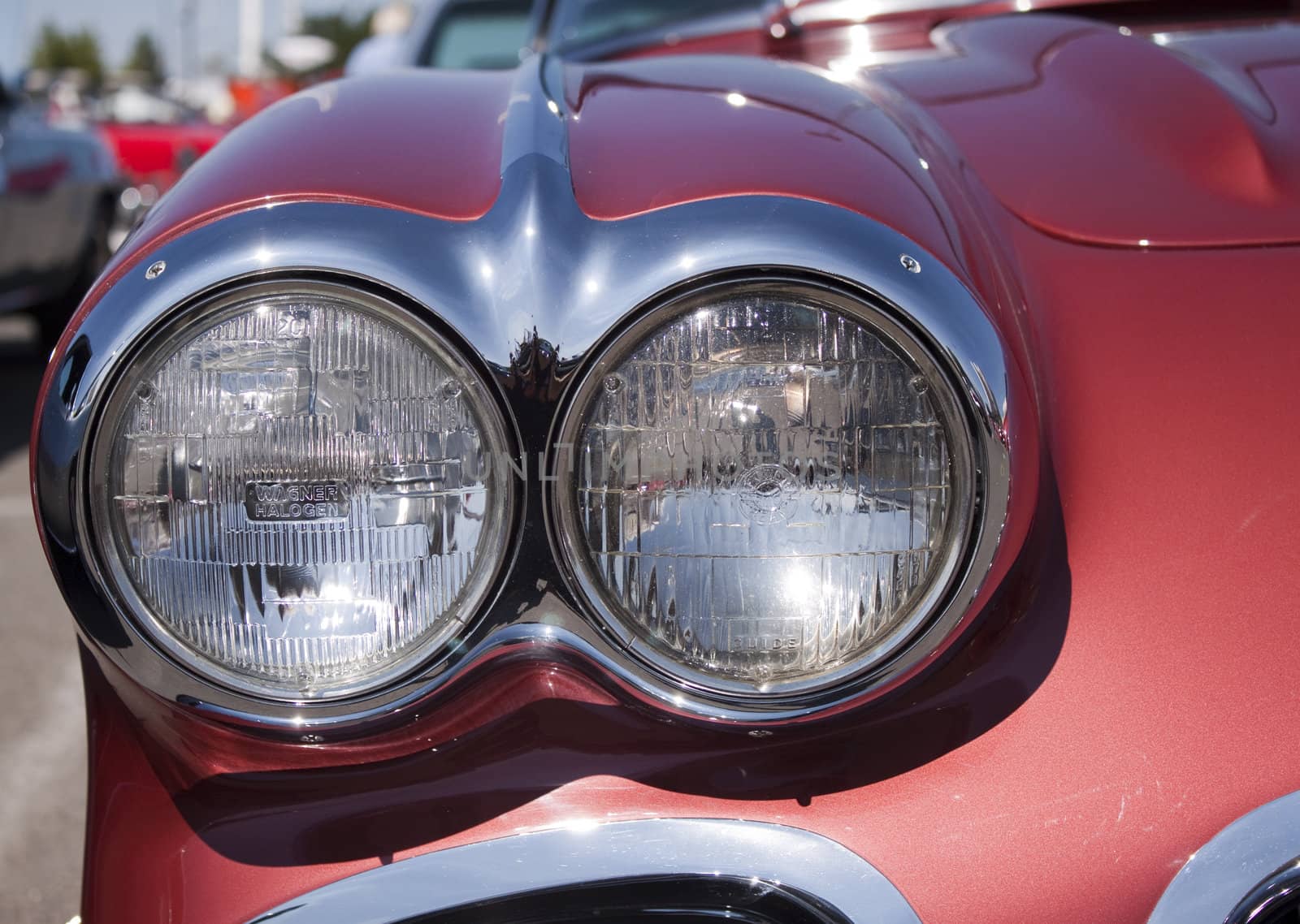 close shots of a Classic 50's American Car