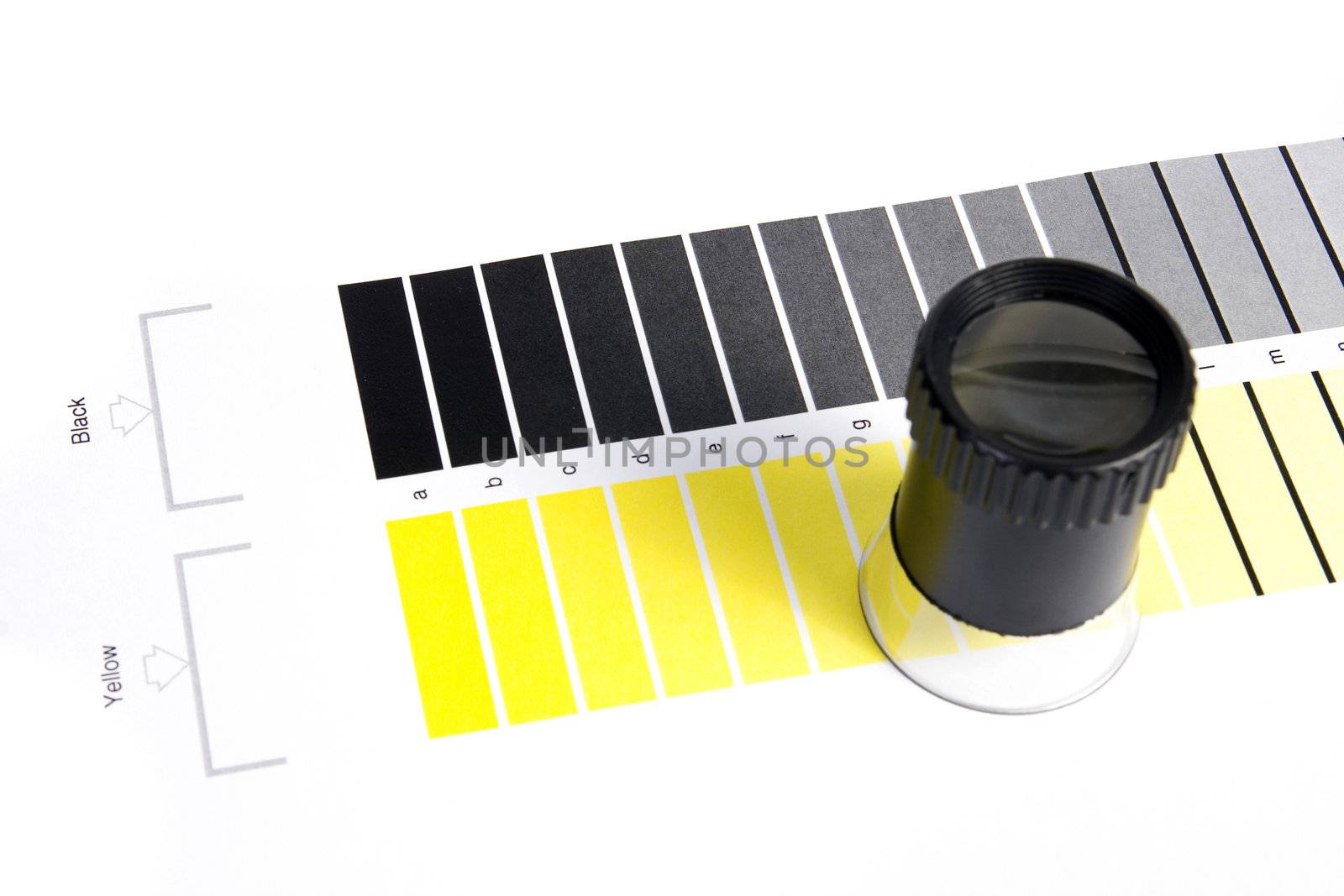 Color Management - Loupe and calibration chart