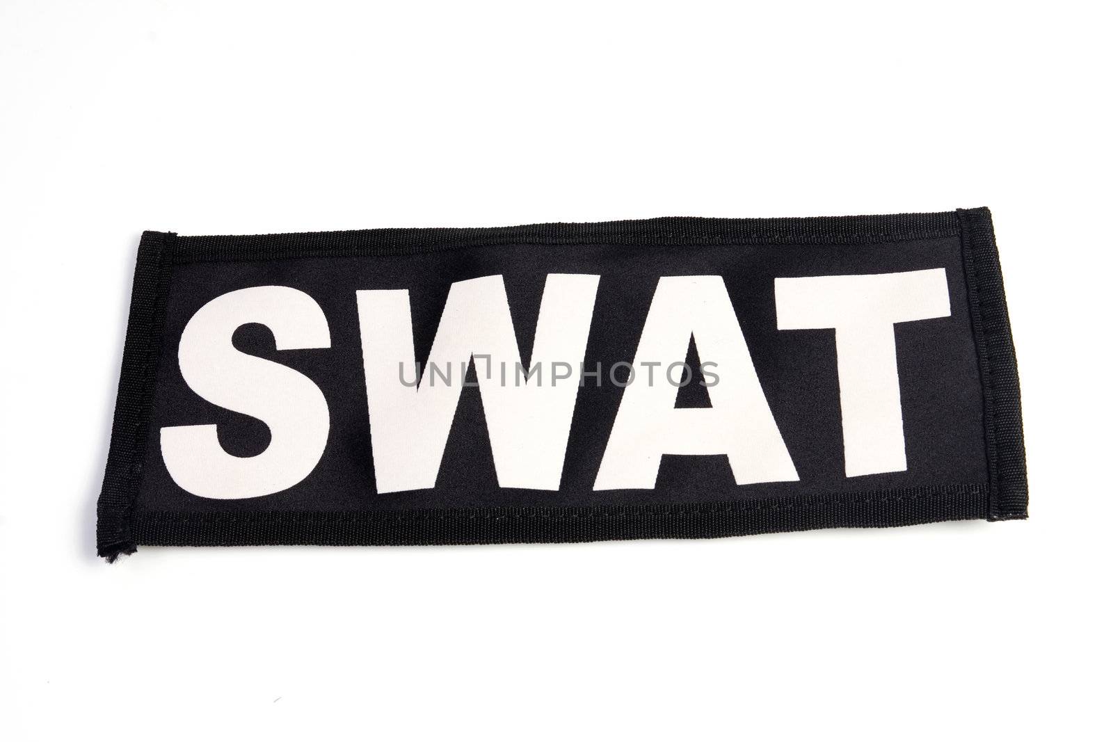 "SWAT" patch on the white background