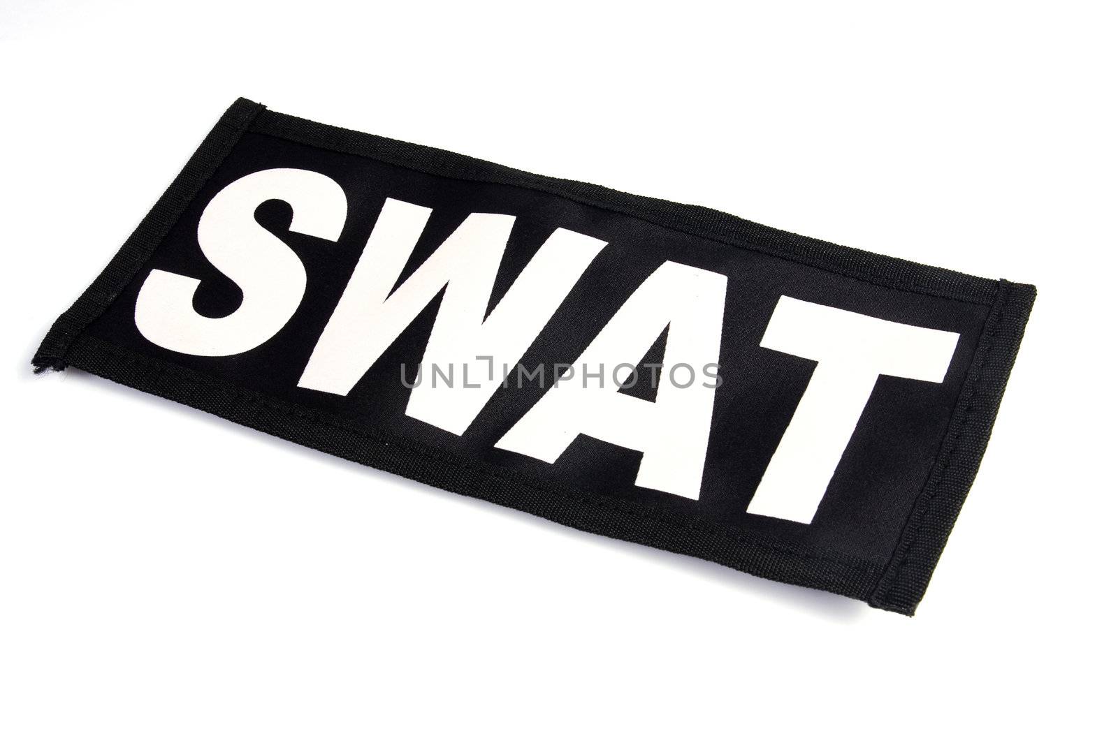 SWAT patch on the white background