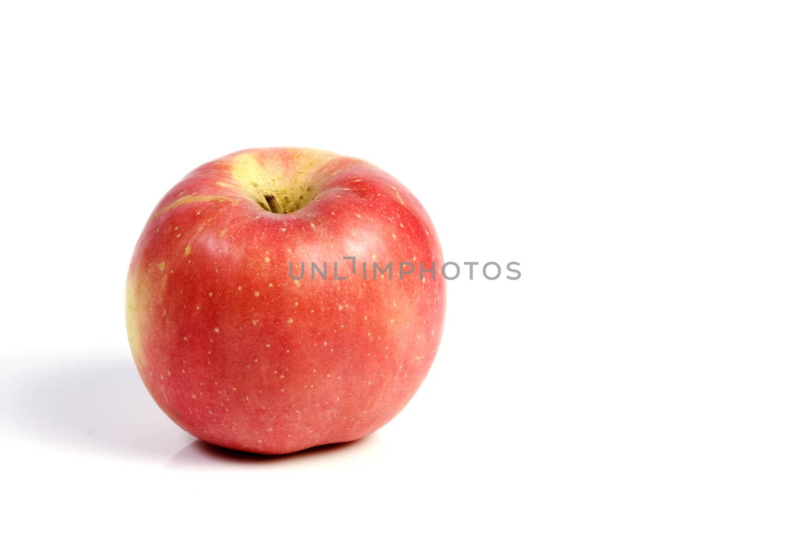 Red apple on isolated wihte