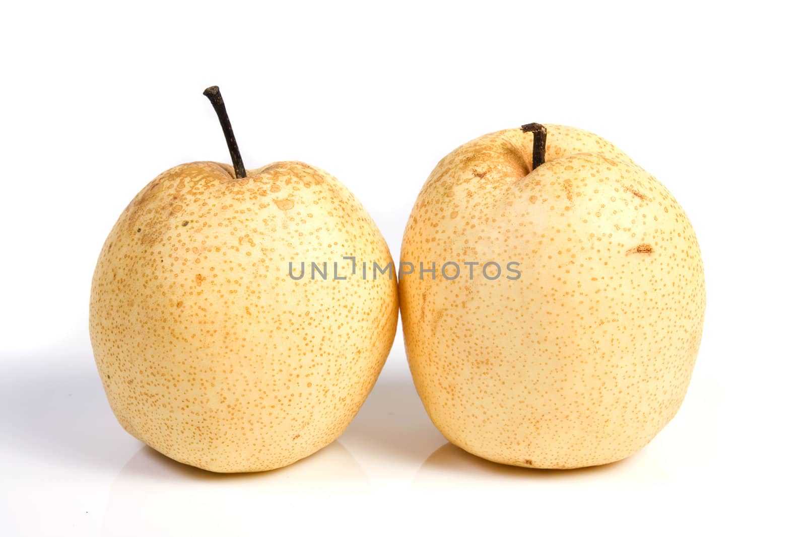 Oriental Pear on white background