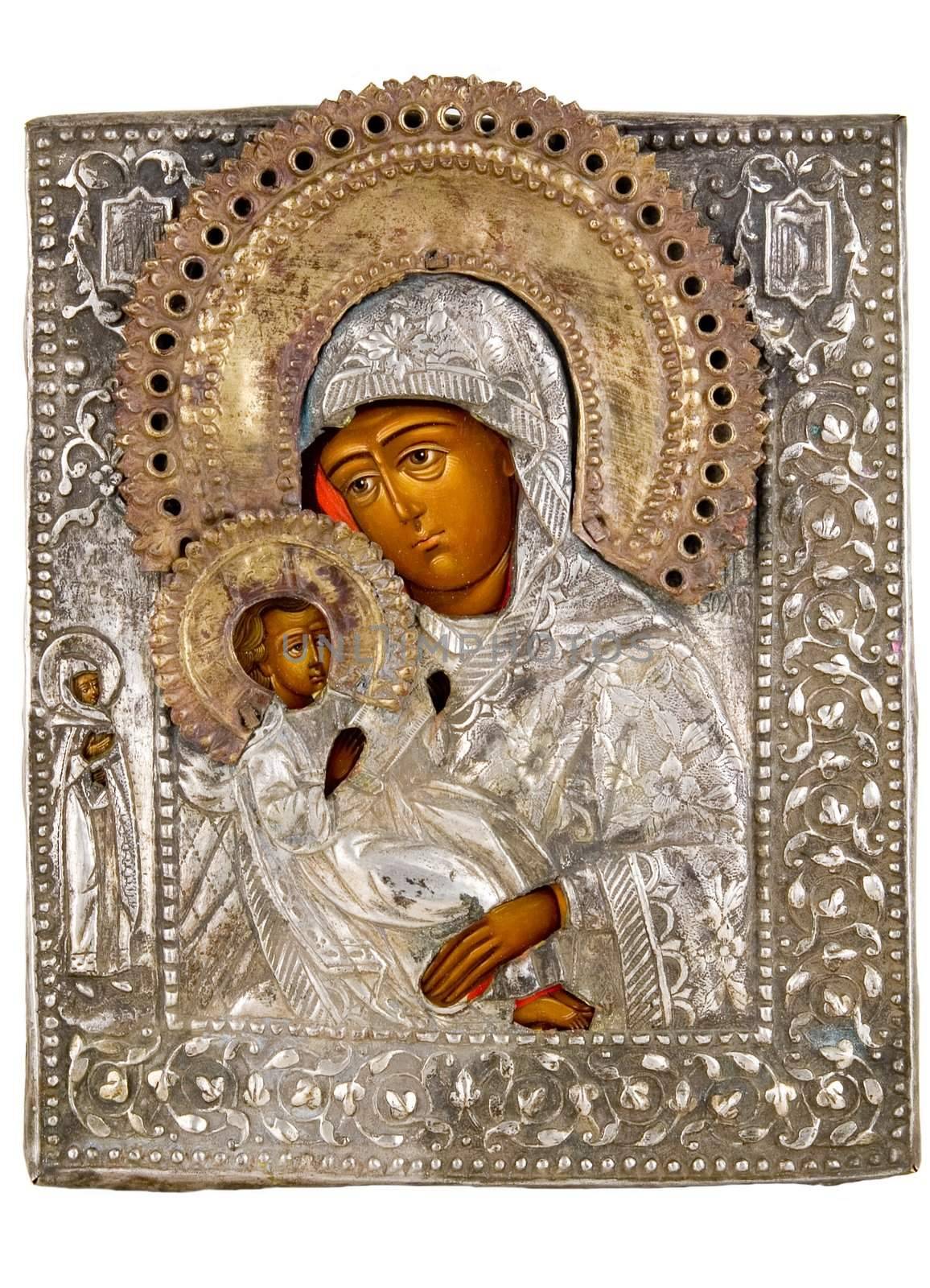 Ancient church icon. One of attributes of religion