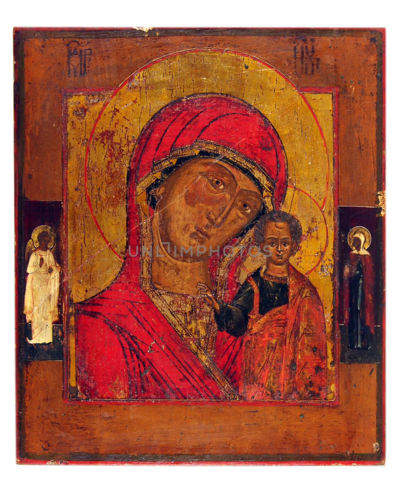 Ancient church icon. One of attributes of religion