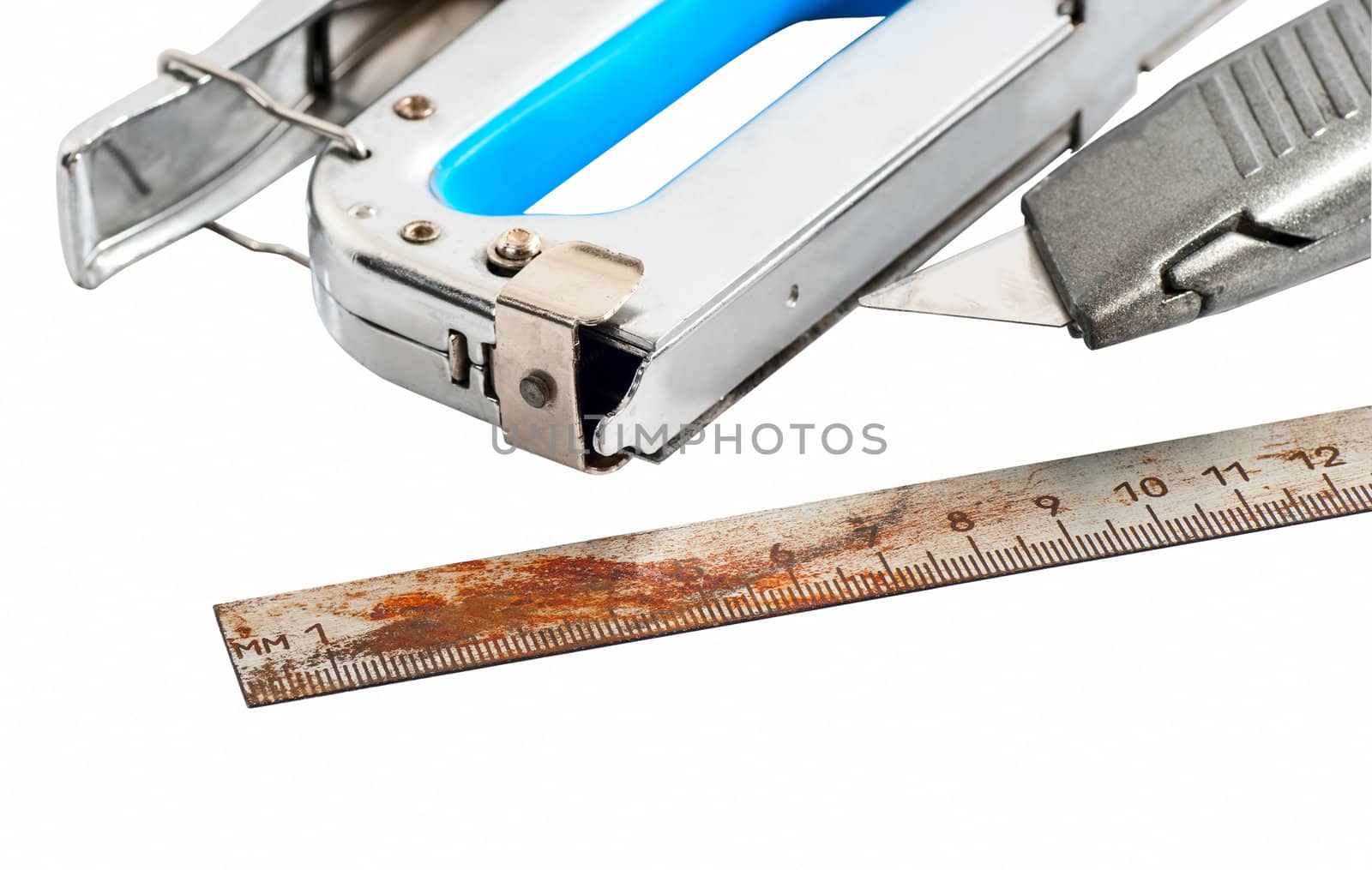 Various isolated tools, isolated on a white background