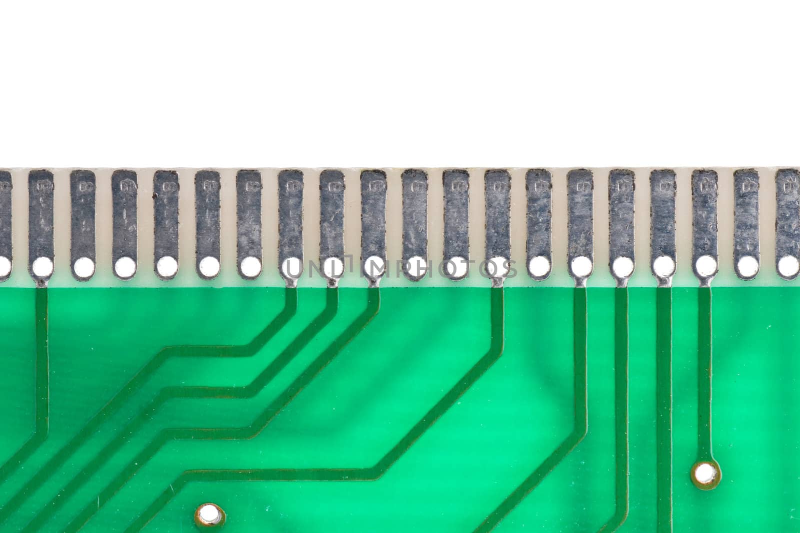RAM edge connector up close
