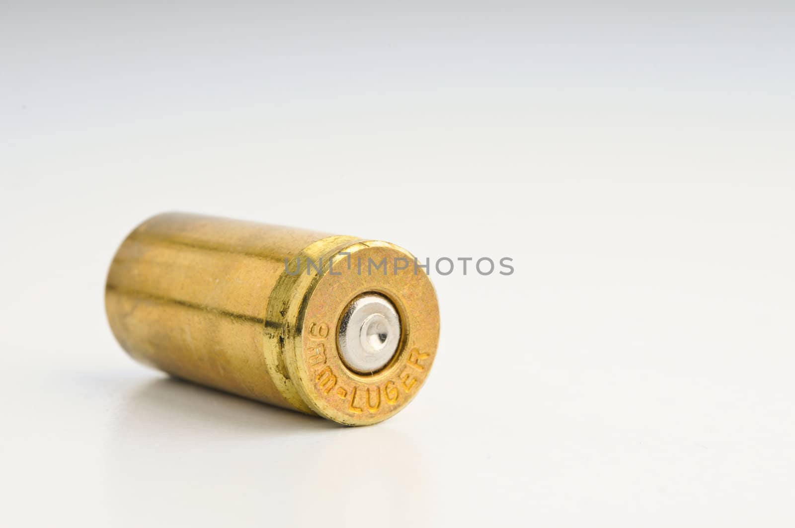 9mm Shell casing against gradient