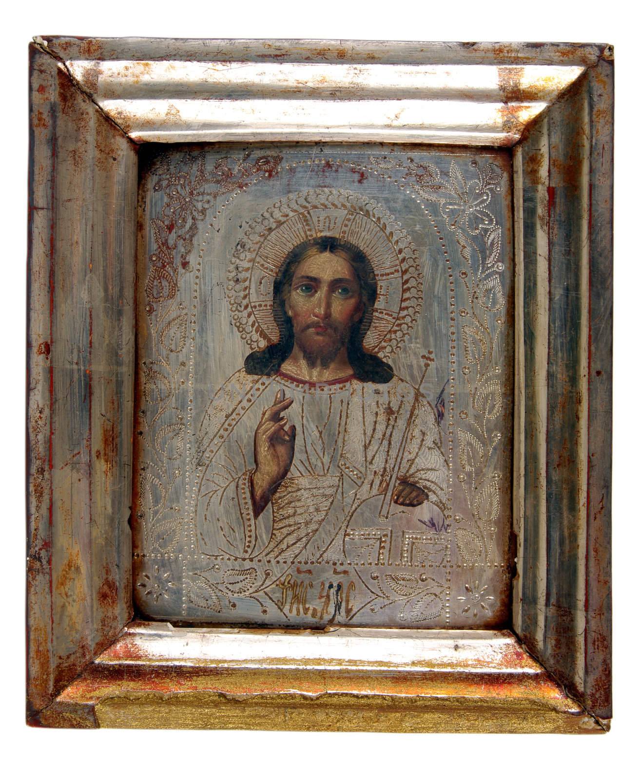 Ancient church icon. One of attributes of religion