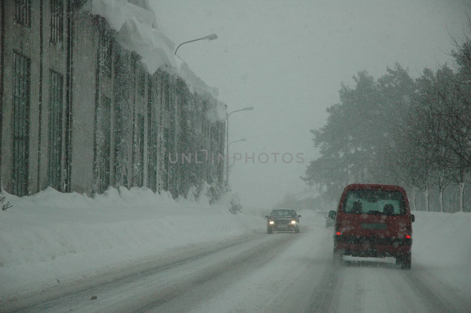 Winter in Larvik, Vestfold, Norway.